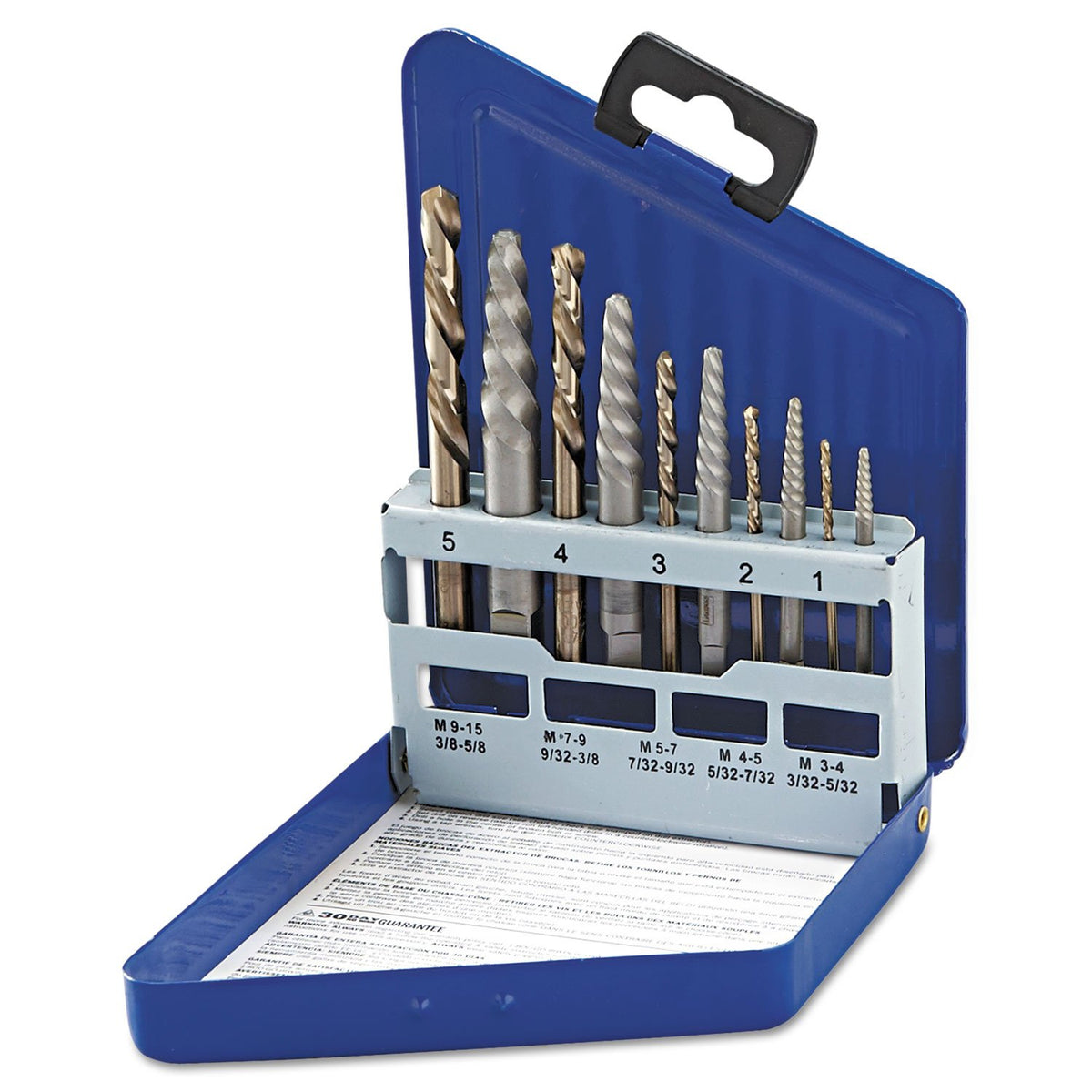 Irwin Tools IRWIN Screw Extractor/Drill Bit Set, 10-Piece (11119)