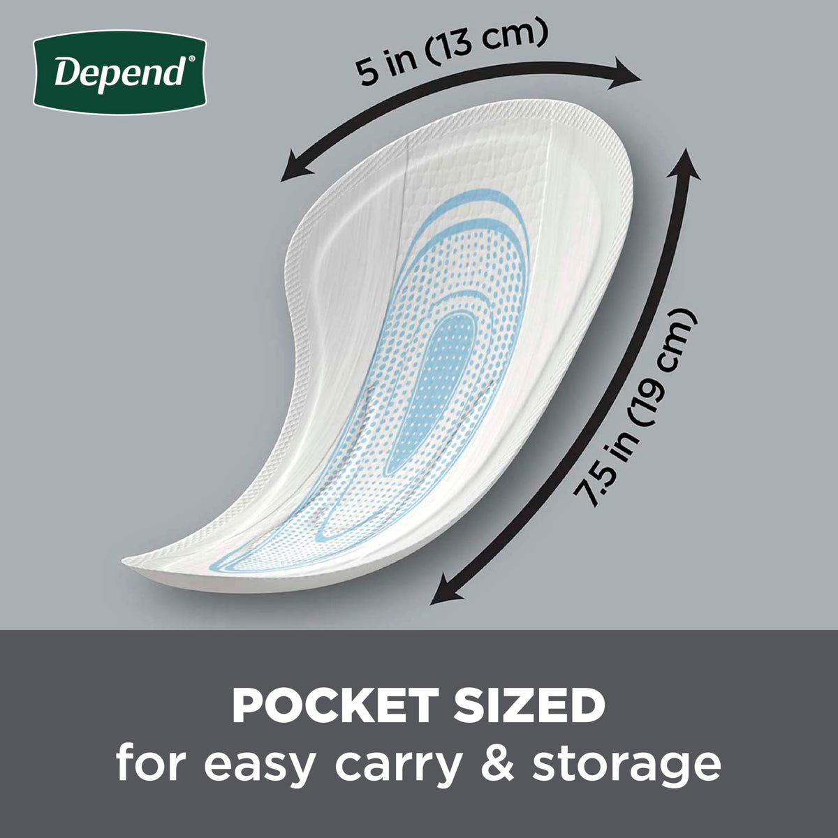 Depend Incontinence/Bladder Control Shields, Incontinence Pads for Men, Light Absorbency, 58 Count (Packaging May Vary) (Pack of 2)