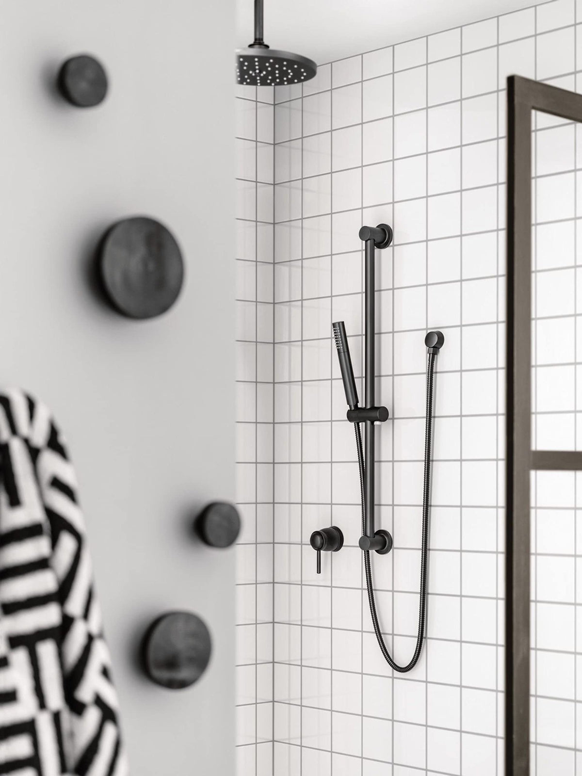 Moen Round Wrought Iron Drop Ell Handheld Shower Wall Connector, A725WR