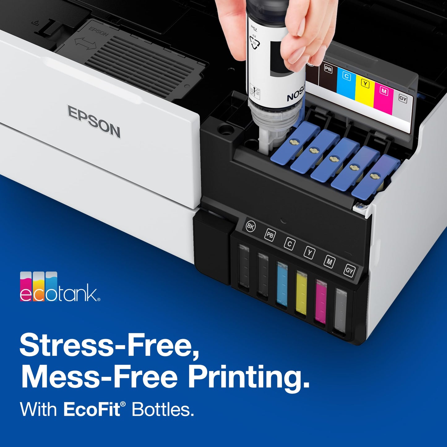 Epson 552 EcoTank Ink Ultra-high Capacity Bottle Yellow (T552420-S) Works with EcoTank Photo ET-8500, ET-8550