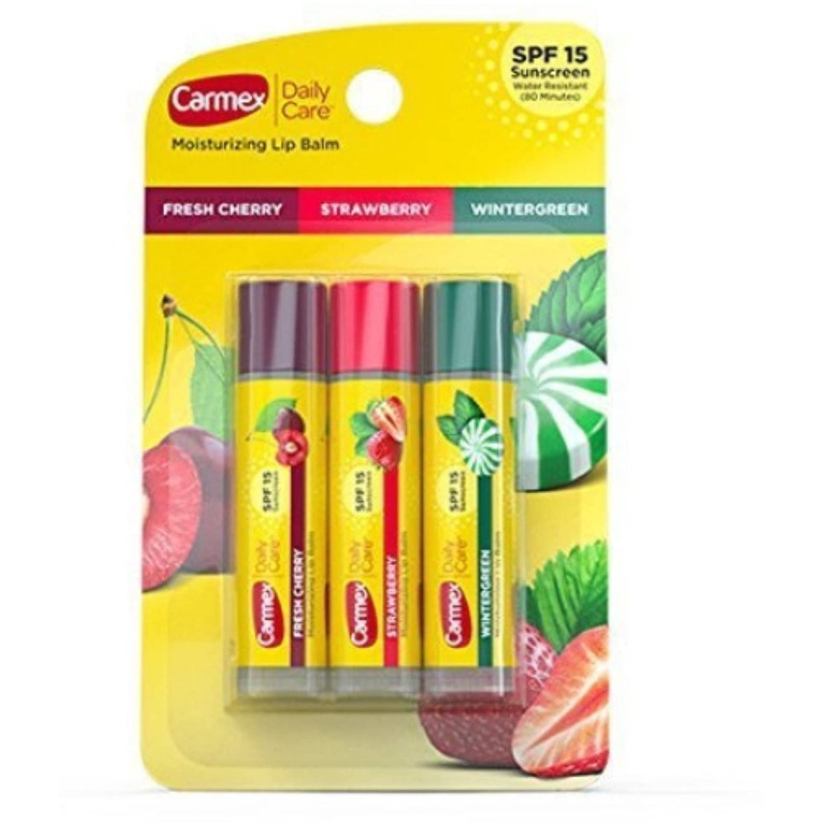 Carmex, Lip Balm Daily SPF, 3 Count