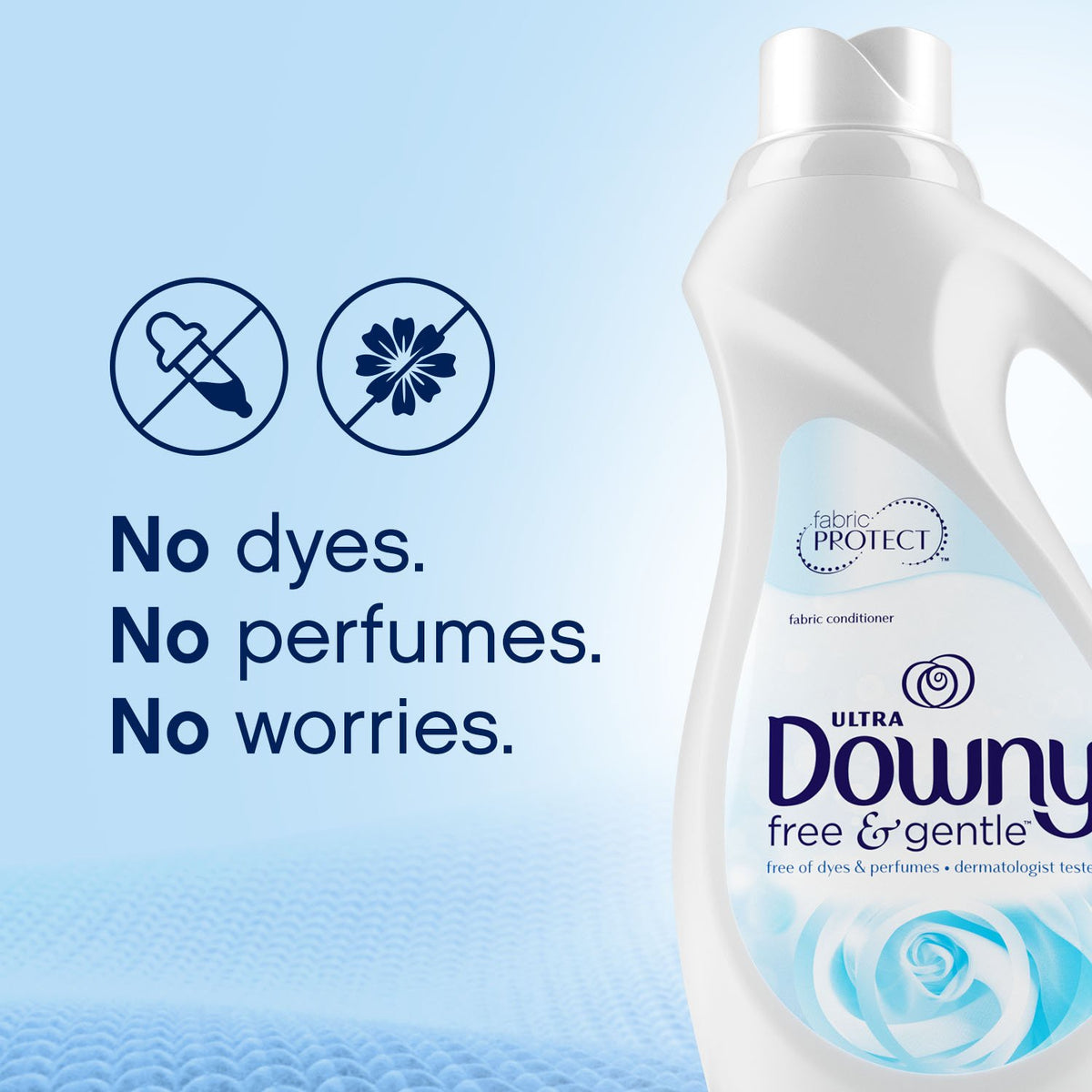Downy Ultra Free & Gentle Liquid Fabric Conditioner (Fabric Softener), 120 Loads, 103 fl oz (Packaging May Vary)