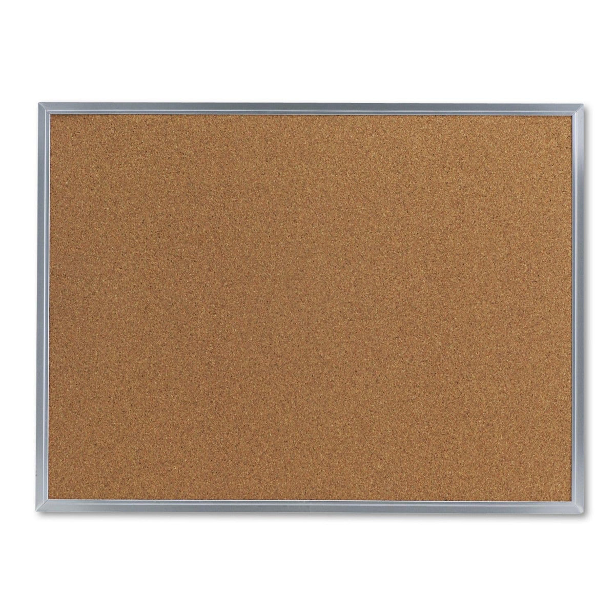 Universal 43612-UNV 24 in. x 18 in. Cork Bulletin Board - Tan Surface, Aluminum Frame