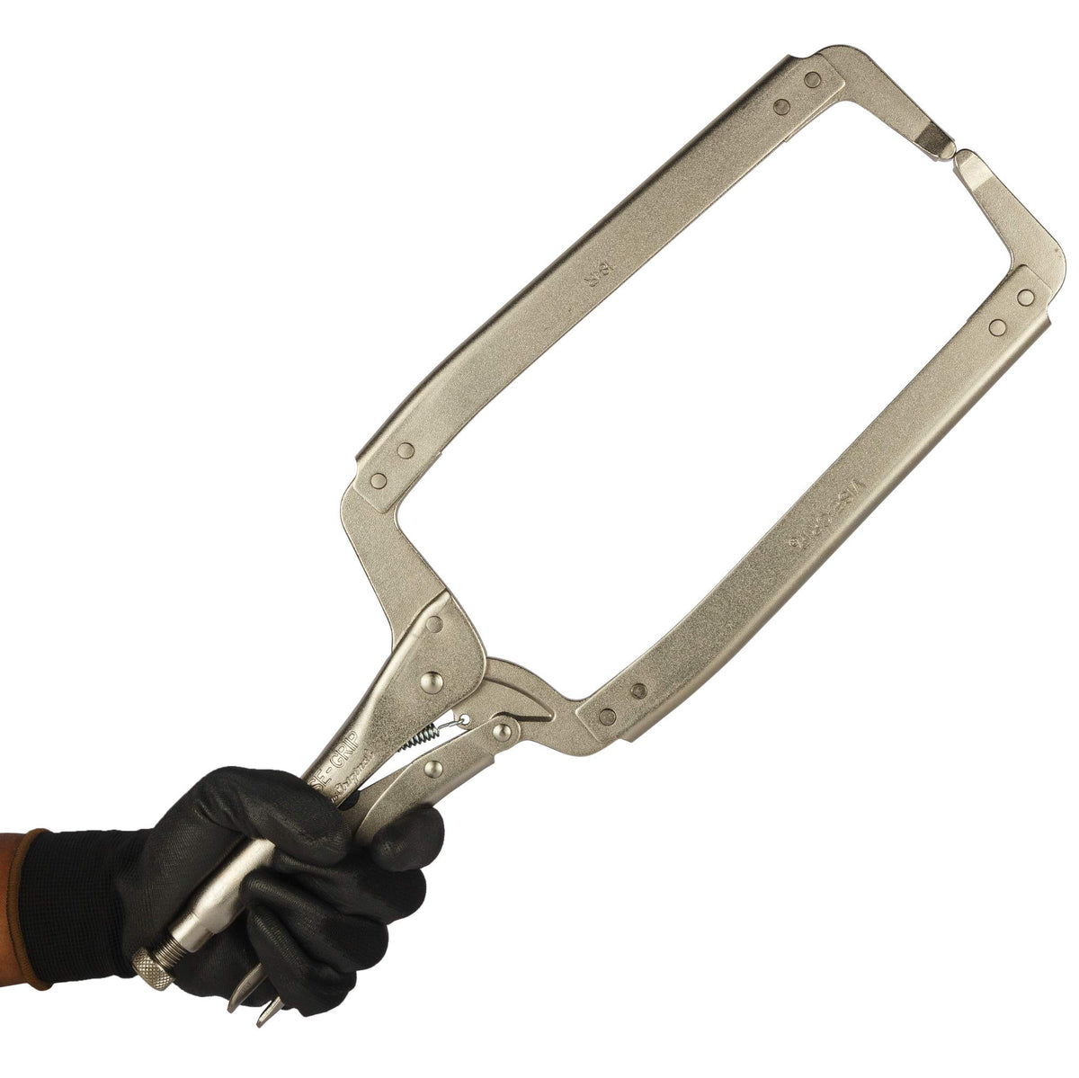 Vise-Grip 21 Vise-Grip Original Locking C-Clamp with Regular Tips, 18-Inch
