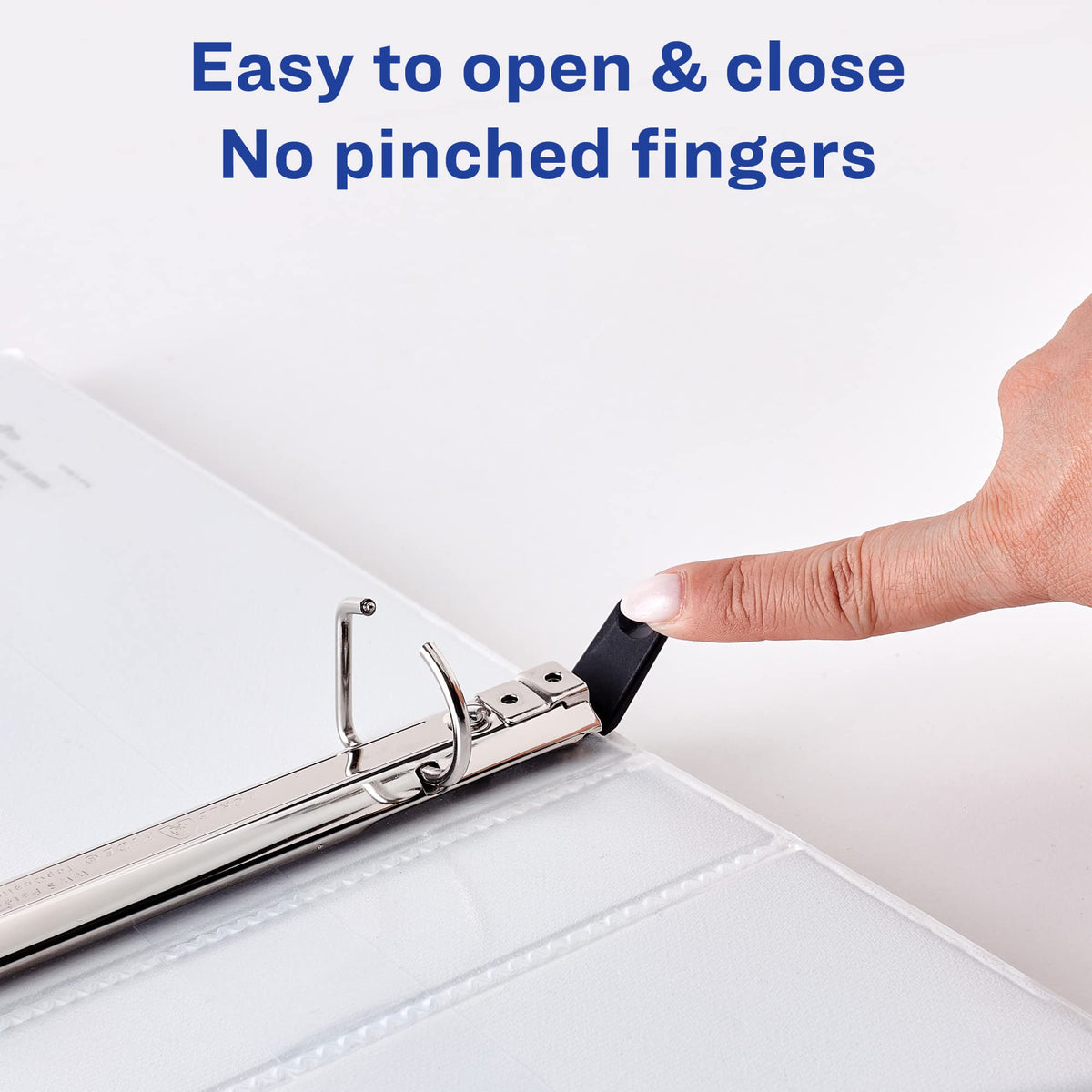 Avery Heavy Duty View 3 Ring Binder, 1" One Touch Slant Ring, Holds 8.5" x 11" Paper, 4 White Binders (79780)