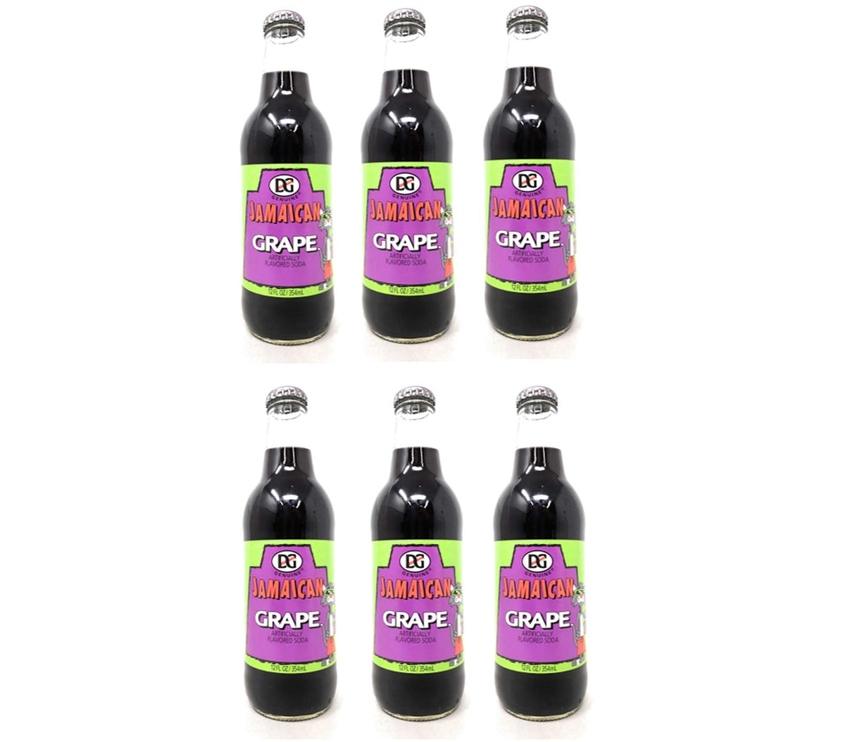 Genuine Jamaican Flavored Soda 6 Packs (Grape)