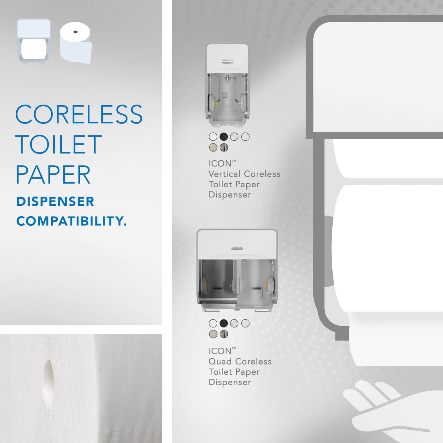 ScottÂ® Essential Coreless High-Capacity Standard Roll Bulk Toilet Paper (04007), 2-Ply, White (1,000 Sheets/Roll, 36 Rolls/Case, 36,000 Sheets/Case)