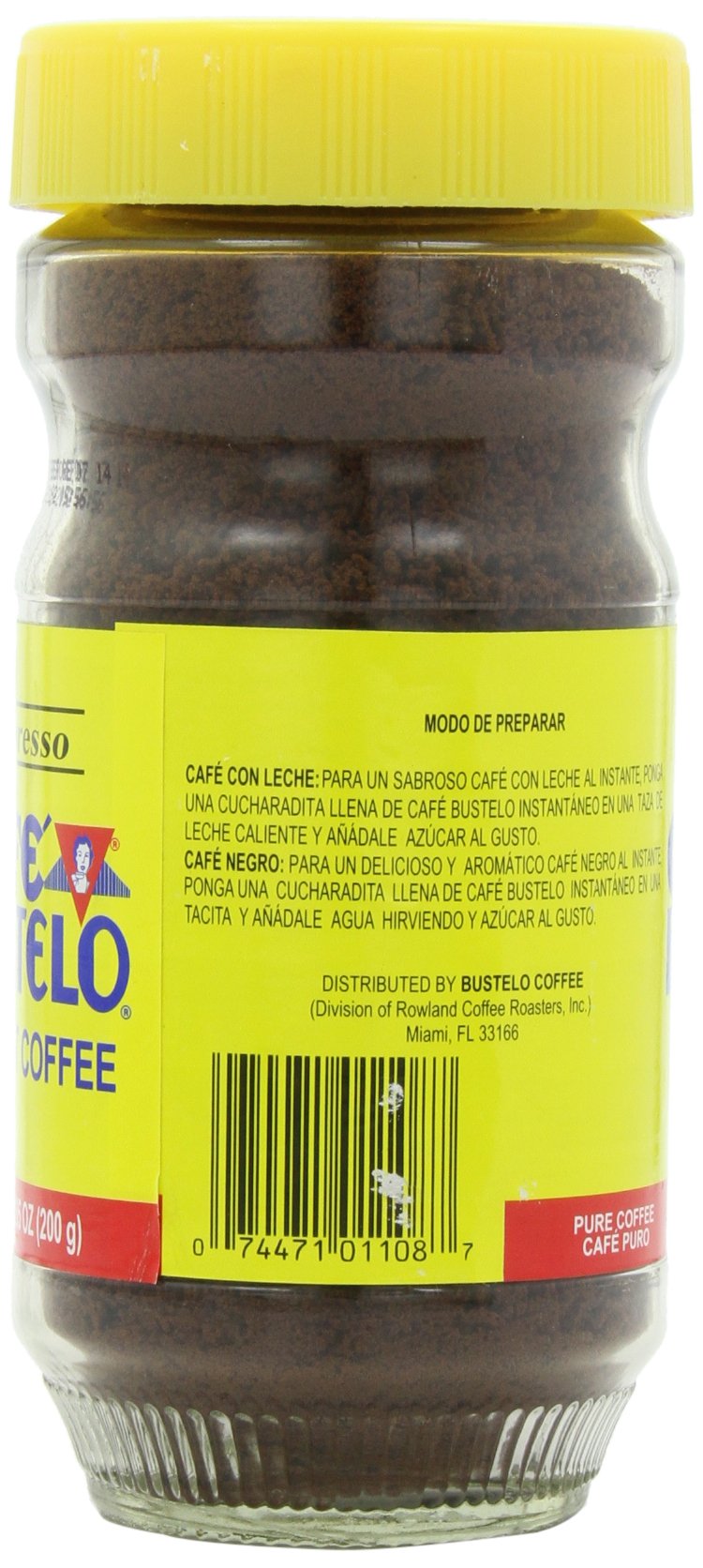Café Bustelo Coffee, Espresso Style Instant Coffee, 7.05 Ounces, 12 Count