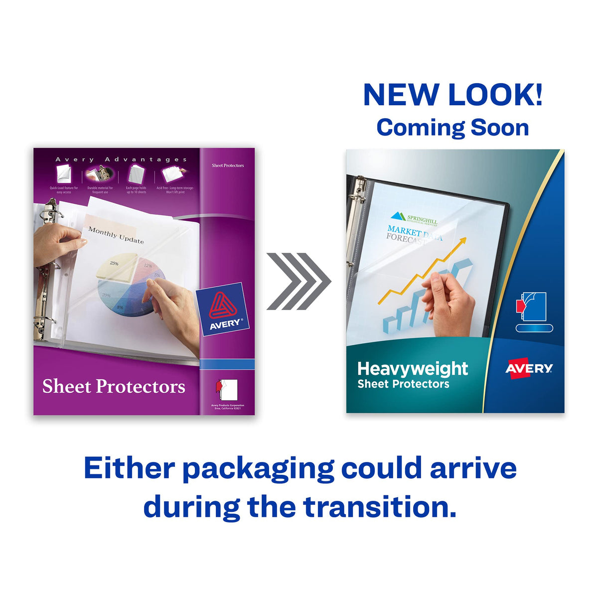 Avery Diamond Clear Heavyweight Sheet Protectors, Easy Load, 100 Document Protectors (74100)