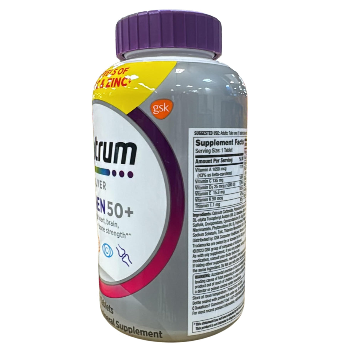 Centrum Silver Women, Multivitamin for Womens 50 Plus Multivitamin Supplement 275 Tablets per Bottle (Pack of 1)
