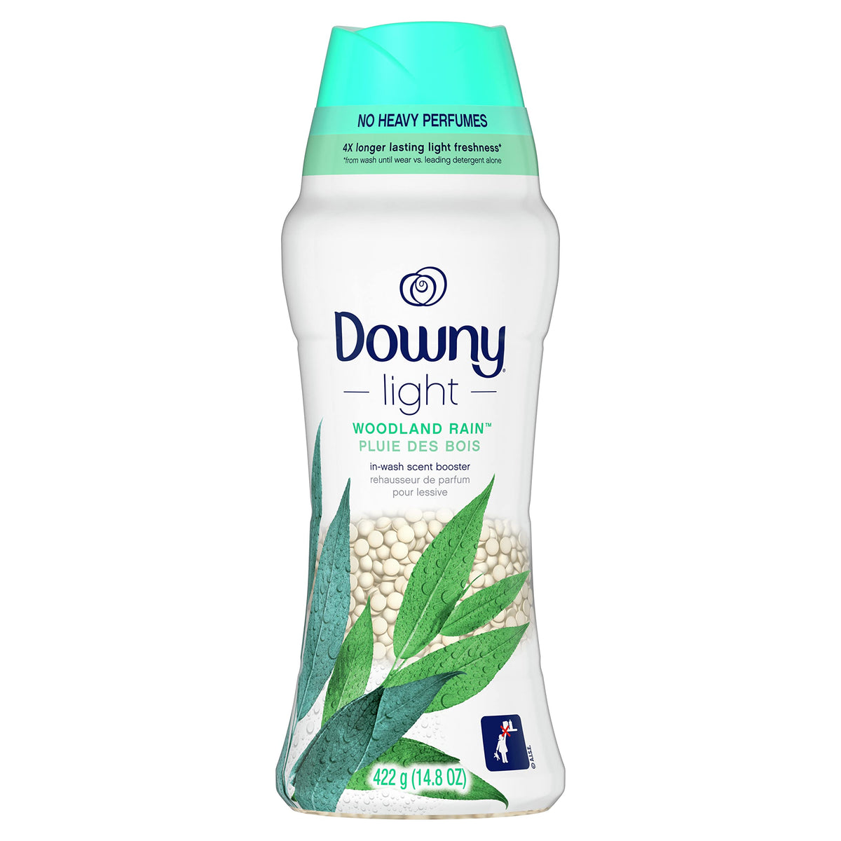 b'Downy Light Laundry Scent Booster Beads Woodland Rain - 420 Grams (No Heavy Perfumes)'