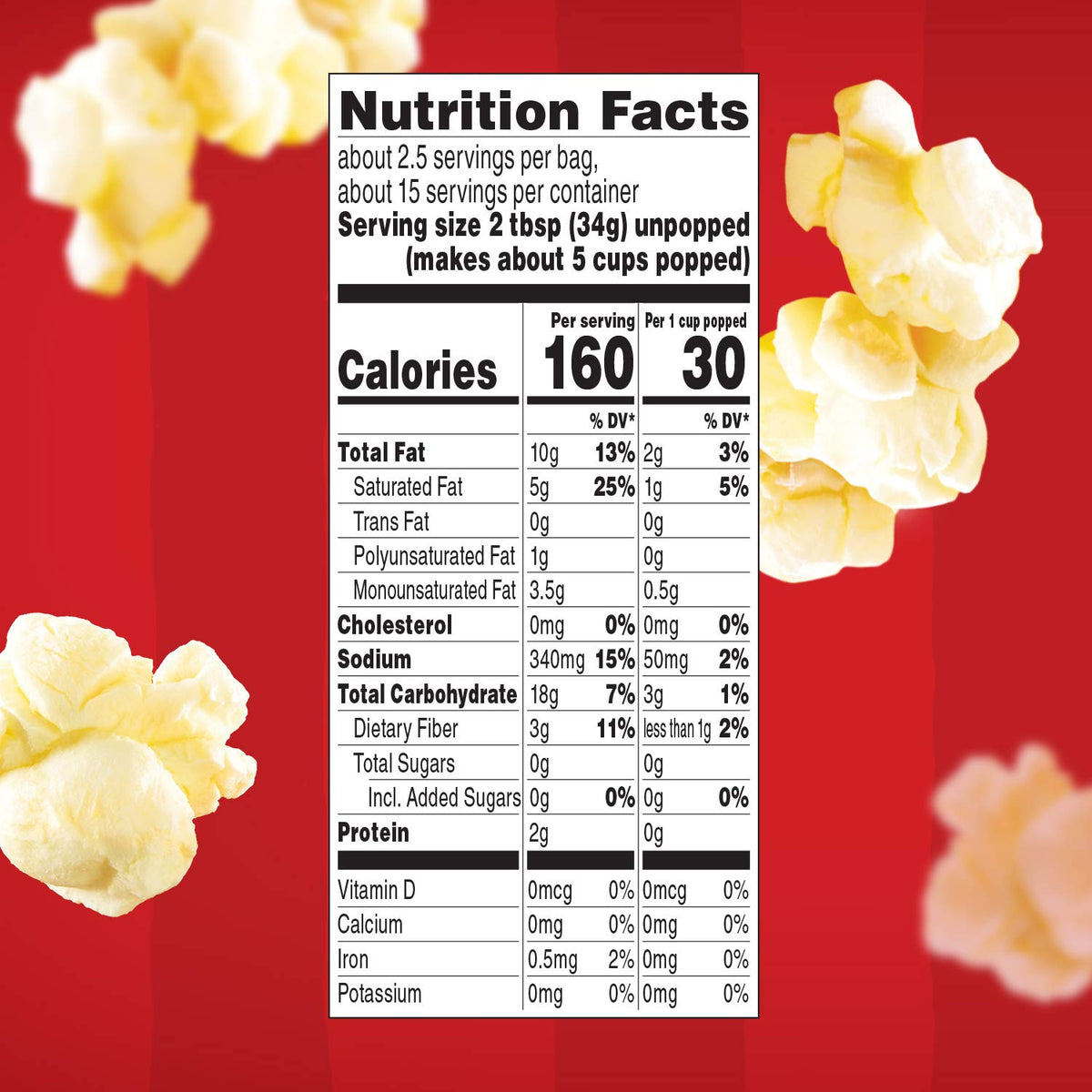 Orville Redenbacher's Microwave Popcorn, Movie Theater Butter Flavor, 3.29 oz., 6-Count (6 Boxes)