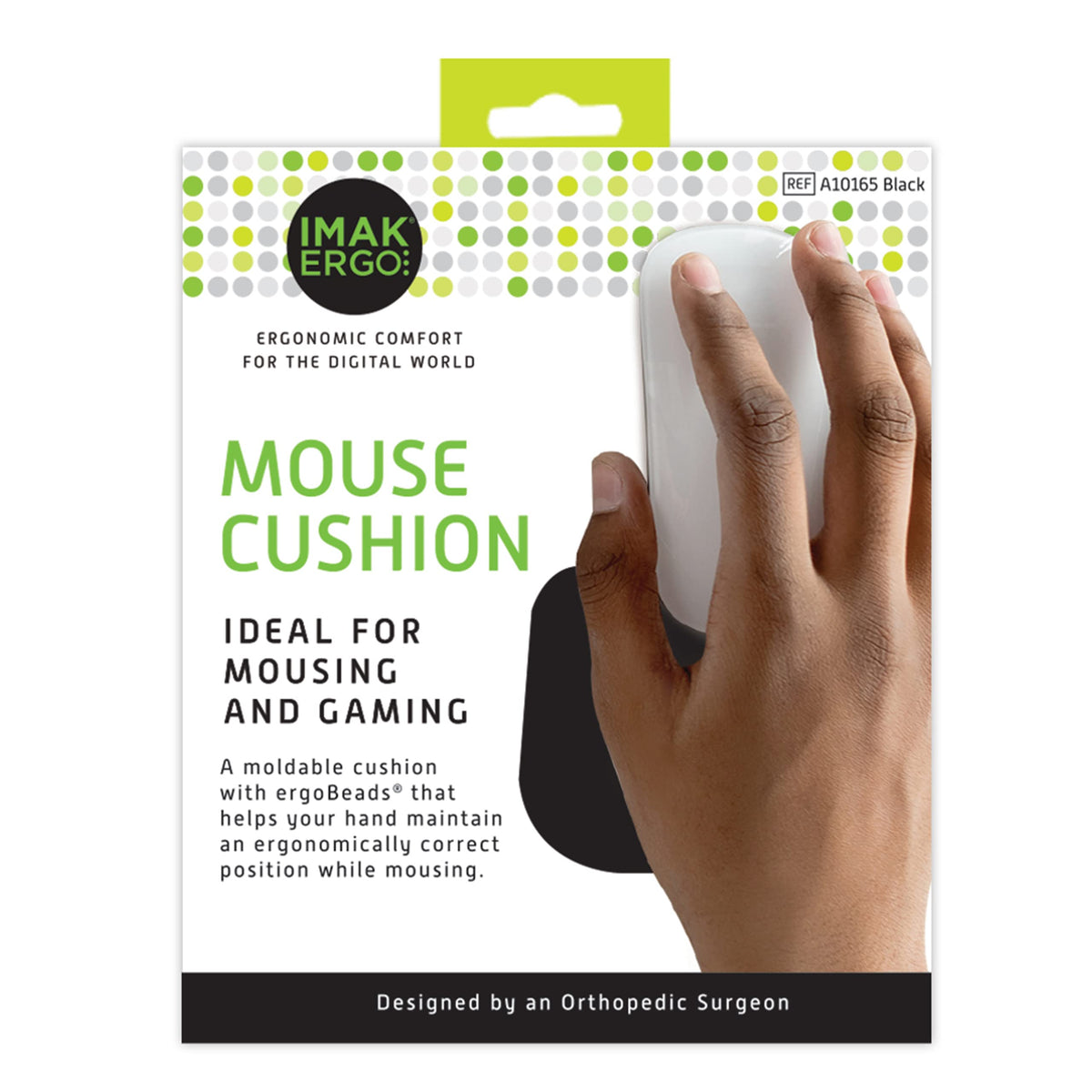 Imak A10165 Wrist Cushion - Black (D132) (IMAA10165)