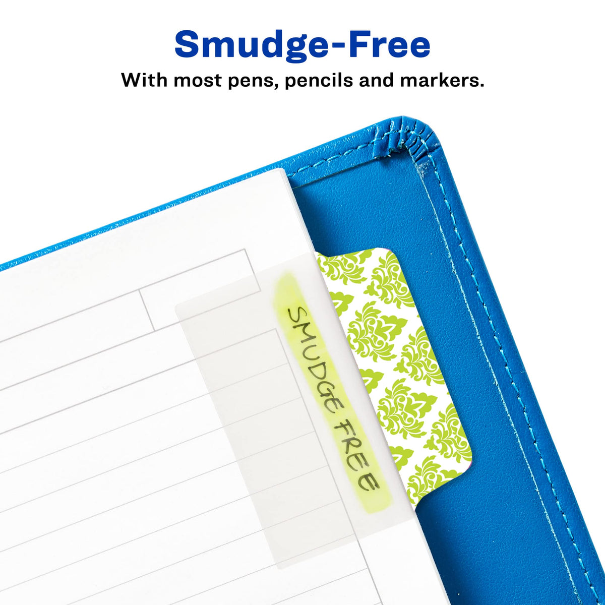 Avery Multiuse Ultra Tabs, 2" x 1.5", 2-Side Writable, Assorted Designs, 24 Repositionable Tabs (74774)
