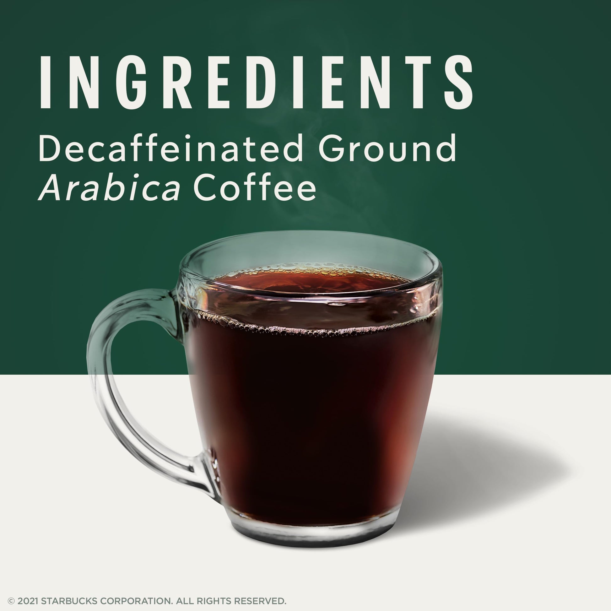 Starbucks Ground Coffee, Medium Roast Coffee, Decaf Pike Place Roast, 100% Arabica, 3 bags (12 oz each)