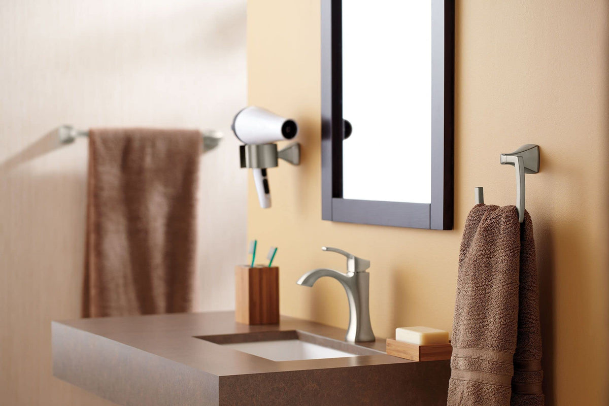 Moen YB5118CH Voss 18-Inch Single Towel Bar, Chrome