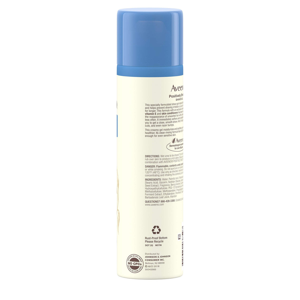 Aveeno - Active Naturals Positively Smooth Shave Gel with Natural Soy - 7 oz.