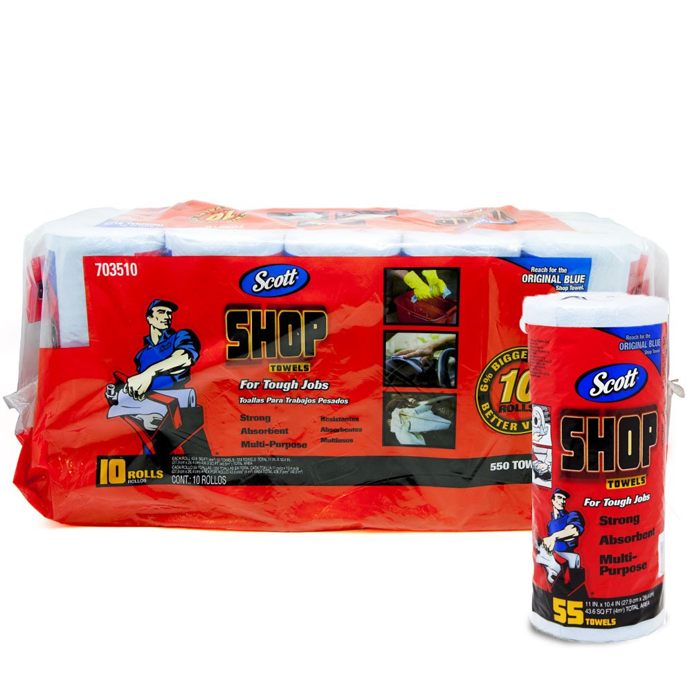 Scott Products Box, Blue Shop Towels