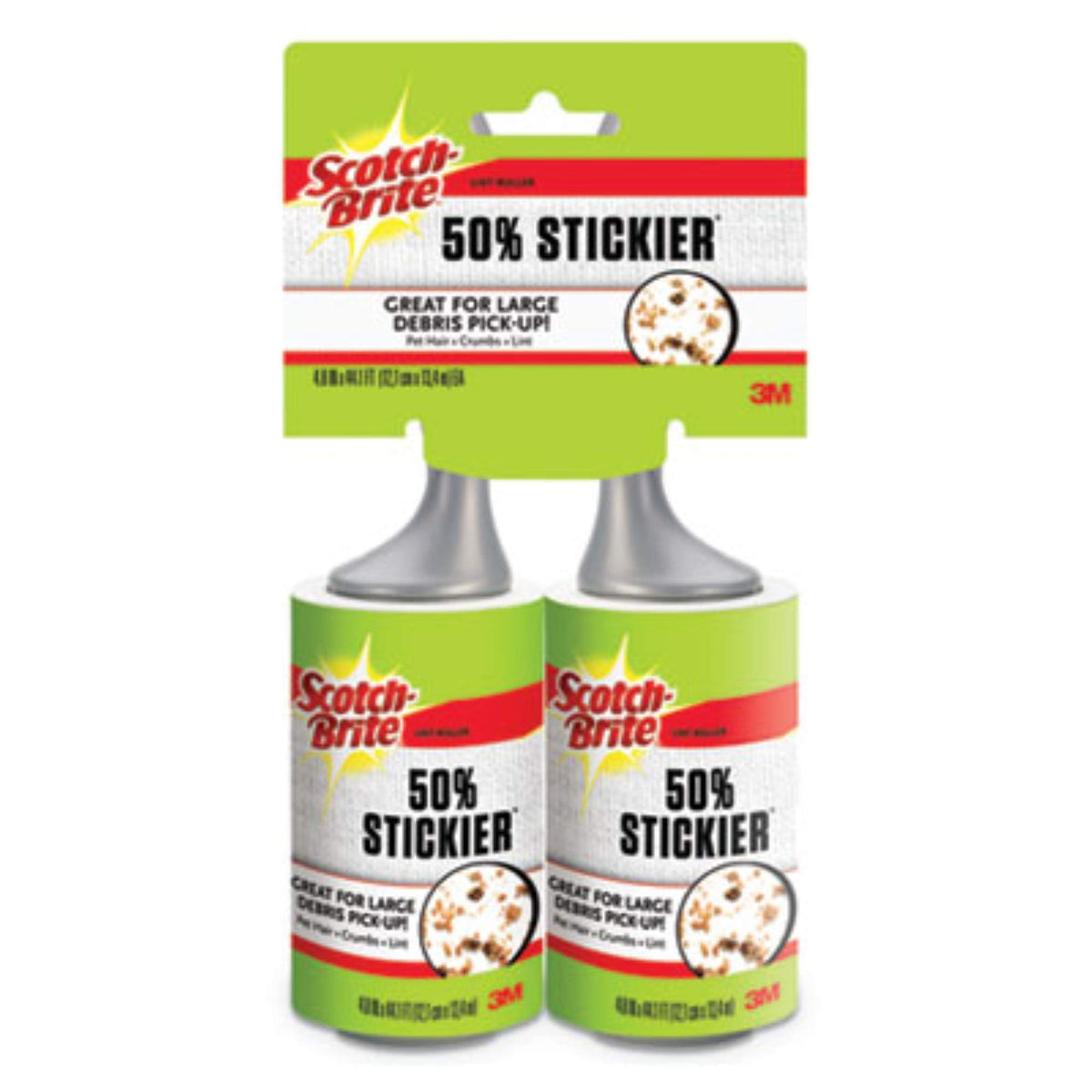 3M 830GRS80TP - Scotch-Brite Lint Roller 830GRS80TP 2/pk Green