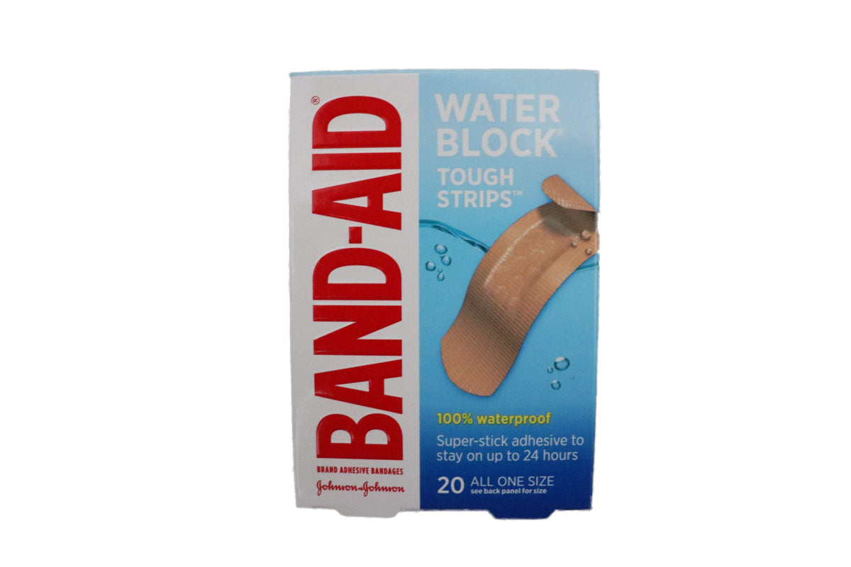 Band-Aid Adhesive Bandages 188Count of Tough Strips Includes Handy Case for Travel Use,, 188Count ()