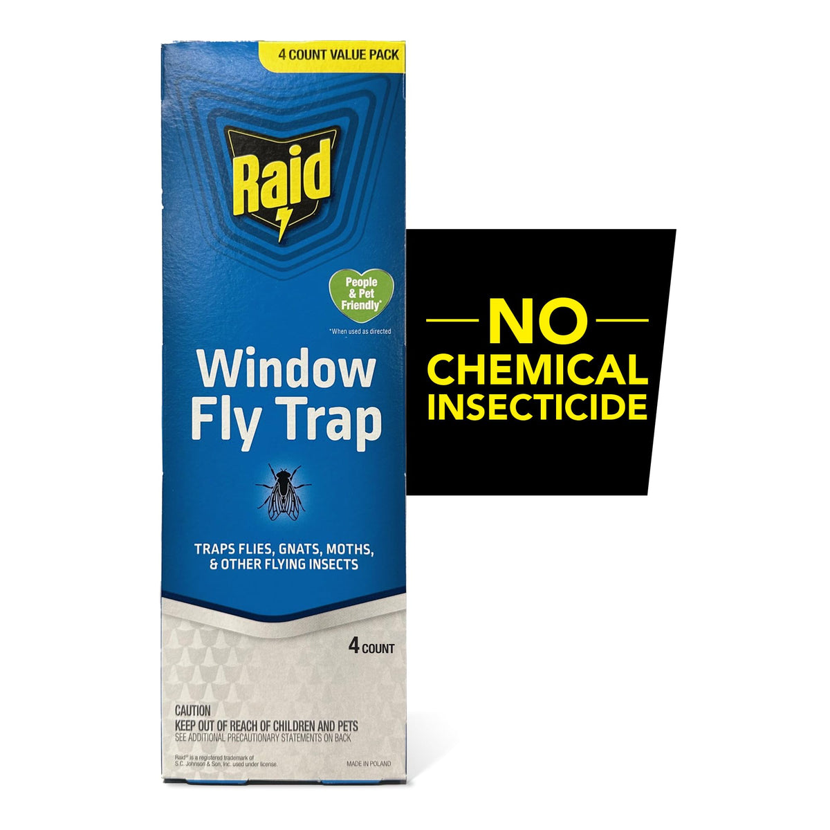 Raid Window Fly Trap, 4 Count (12-Pack)