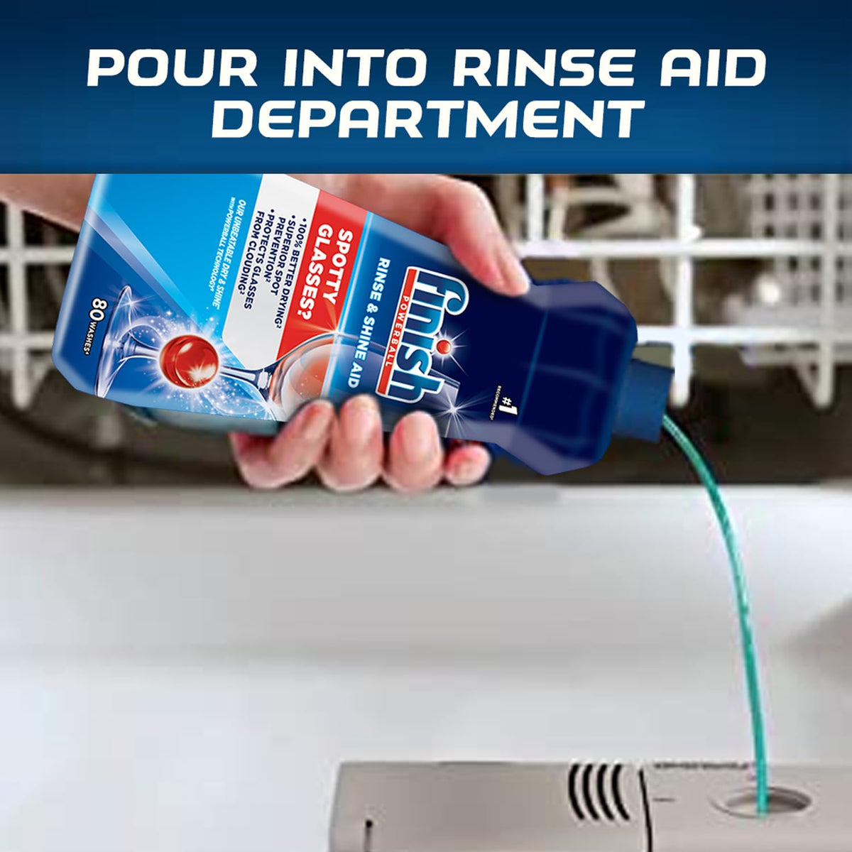 Finish Rinse Aid, Shine & Dry- 400 ml (Pack of 2)