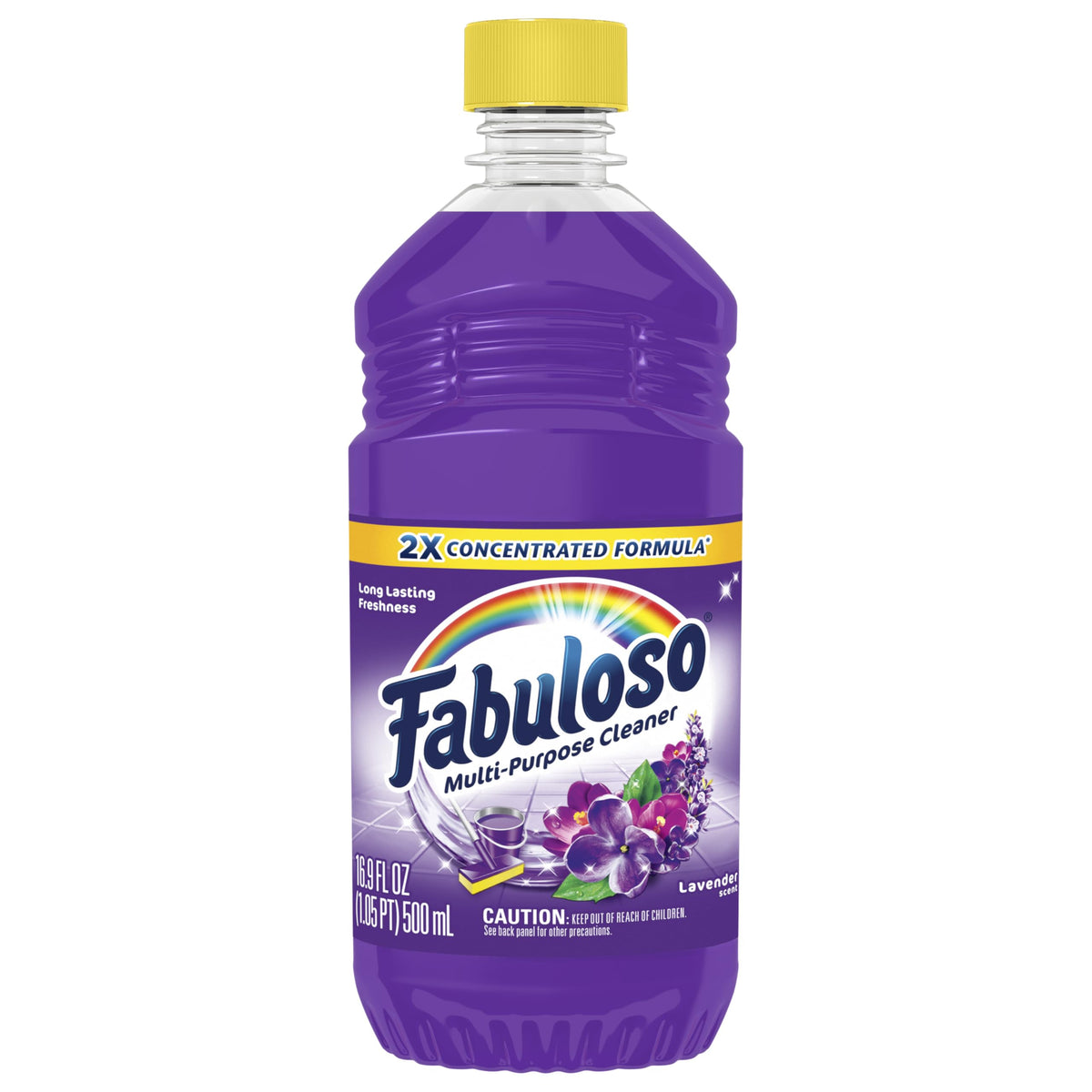 Fabuloso All Purpose Cleaner Refill, Lavender, 405.6 Oz (16.9 Oz, 24 Pack) - Bulk Cleaning Supplies Bundle - Multi-Surface Cleaner, Mopping Solution - Office Supplies (153105)