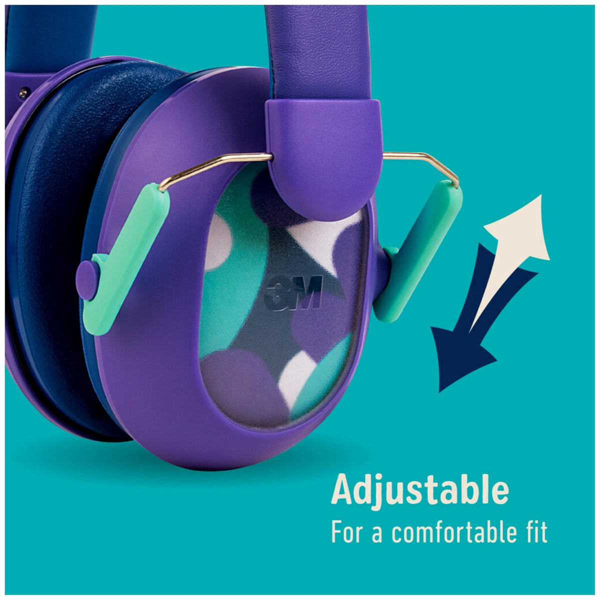 3M Kids' Hearing Protection, Purple, 23dB NRR