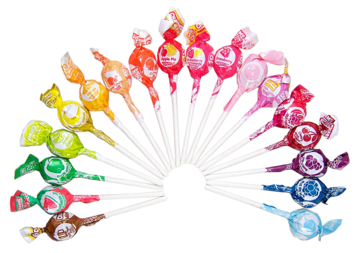 Charms Minipops 18 Assorted Flavor Candy Lollipop Suckers, 75 Count Bag