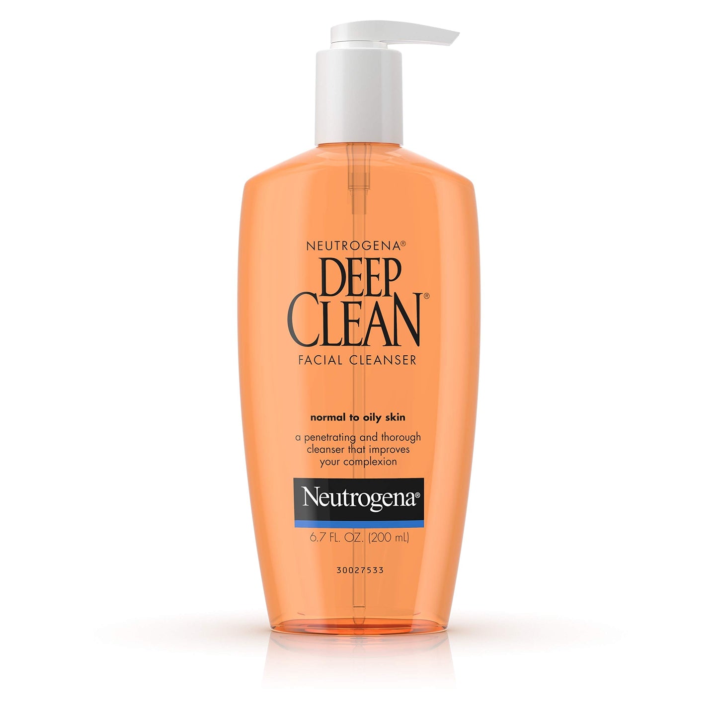 Neutrogena Deep Clean Facial Cleanser, Normal to Oily Skin, 6.7 Ounce