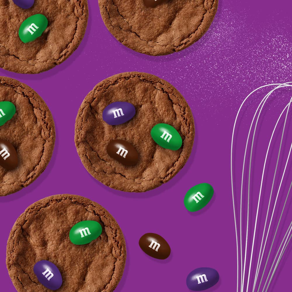 M&M'S Limited Edition Peanut Milk Chocolate Candy featuring Purple Candy, Party Size, 38 oz Bulk Resealable Bag Pack of 2