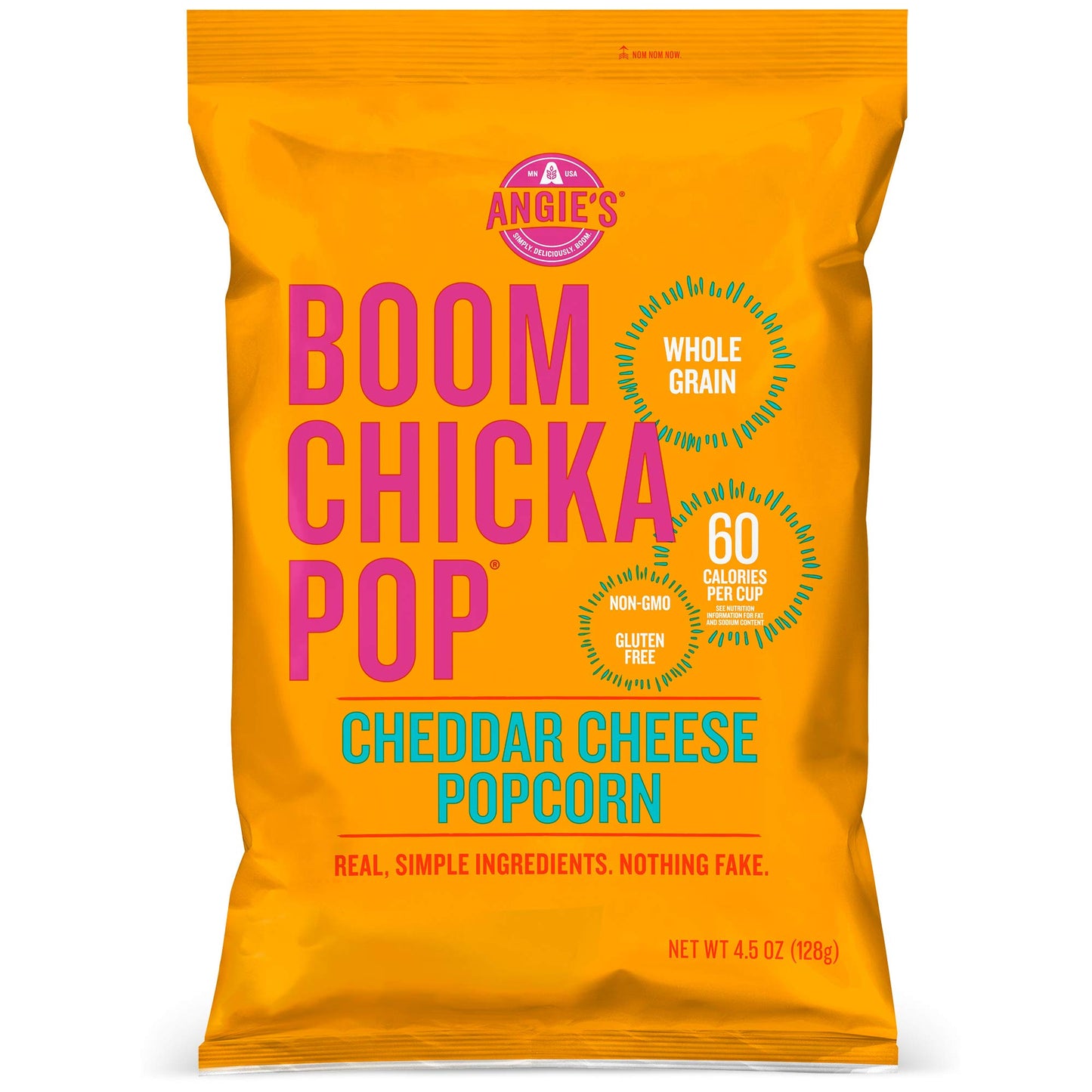 Angie's BOOMCHICKAPOP Cheddar Cheese Popcorn, 4.5 oz. (Pack of 12)