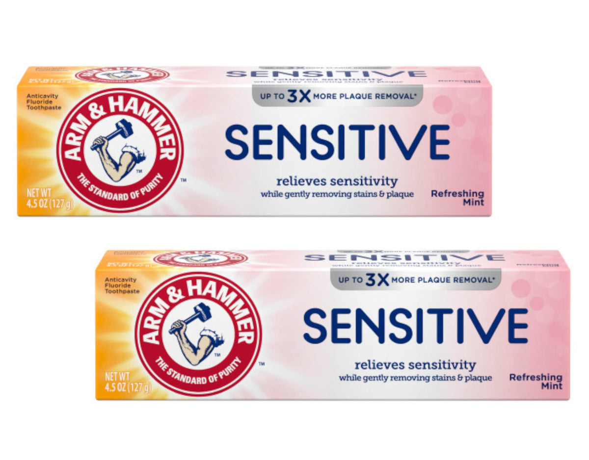 ARM & HAMMER Sensitive Teeth & Gums Toothpaste 4.5 oz (Pack of 2)