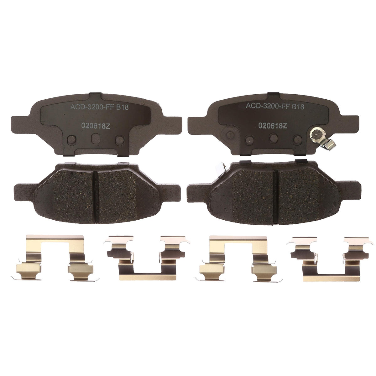 ACDelco Silver 14D1033CHF1 Ceramic Rear Disc Brake Pad Set