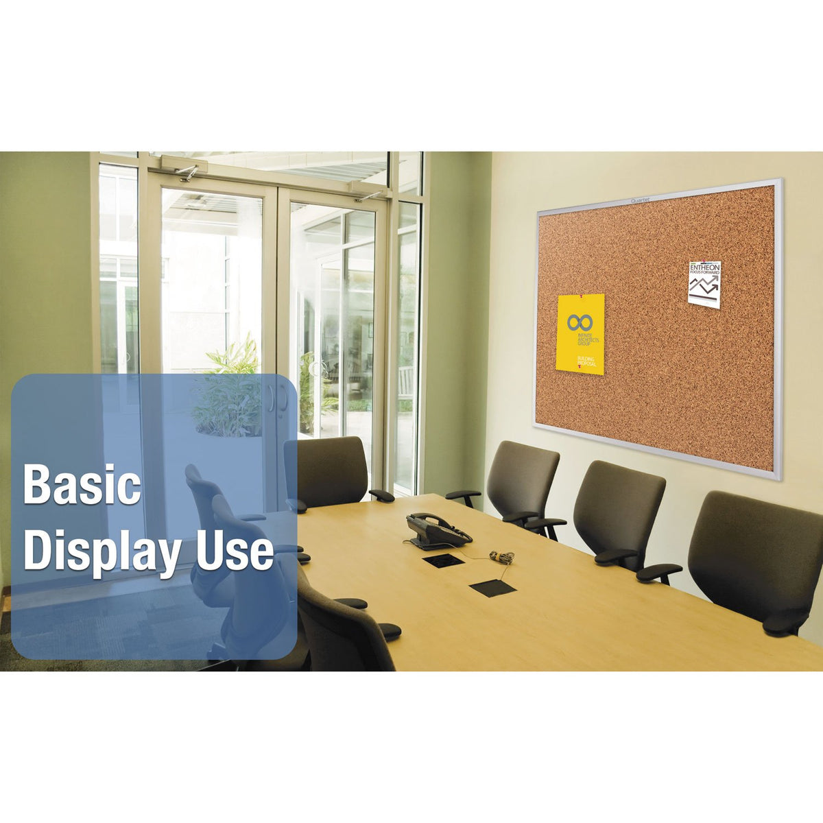Quartet 2303 Cork Board, 3/4-Inch Frame Face, 3-Ft x2-Ft, Aluminum Frame