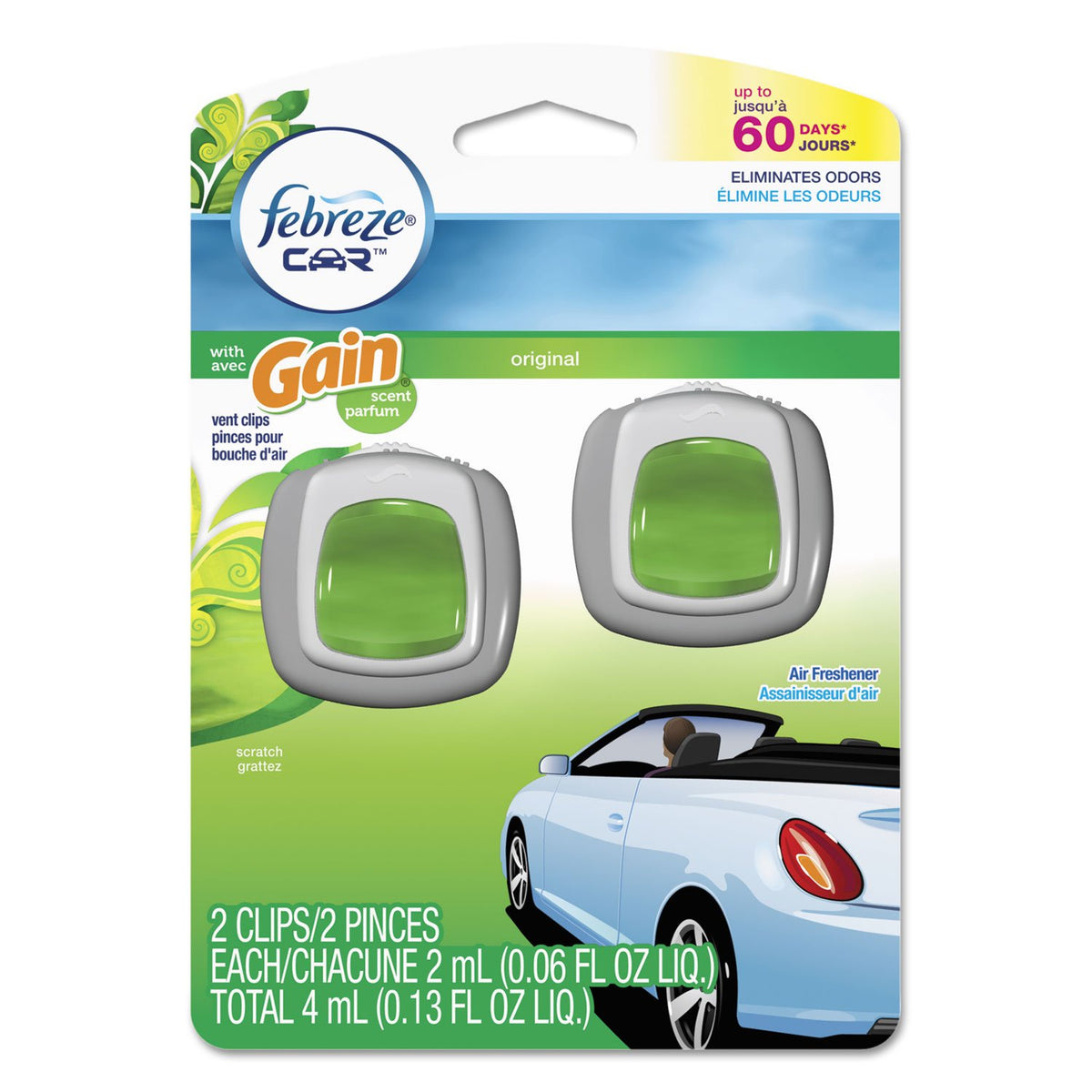 Febreze 2CT Gain Car Vent Clip