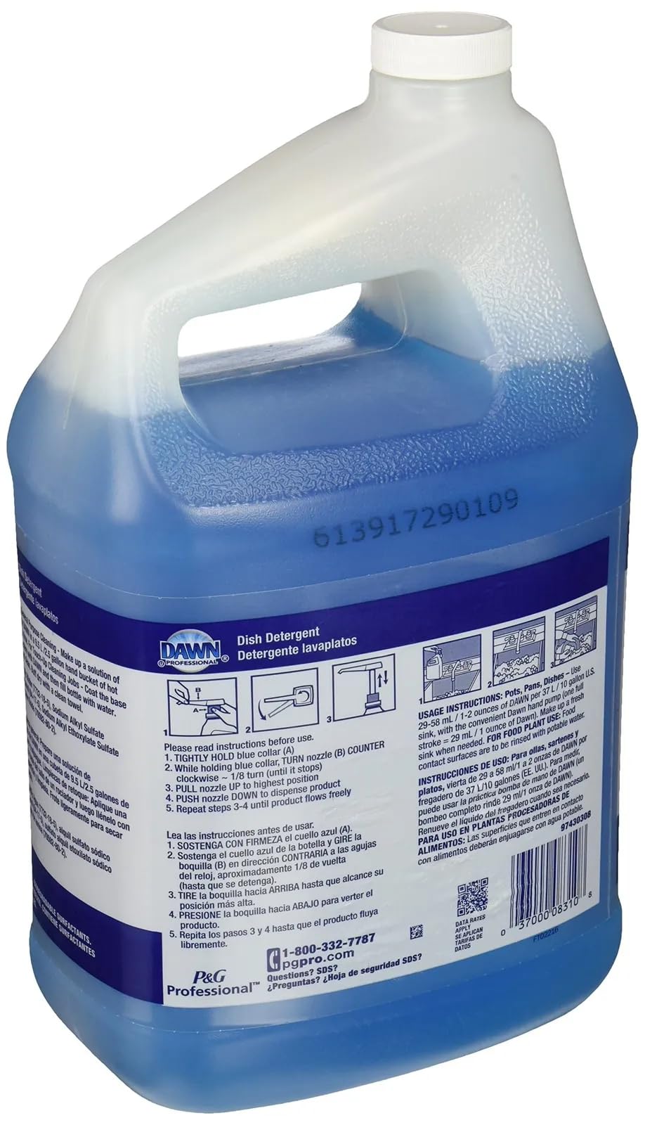 Dawn Dishwashing Detergent - Gallon Jug 3.78 L (1 Gallon with Pump) - Package may vary.