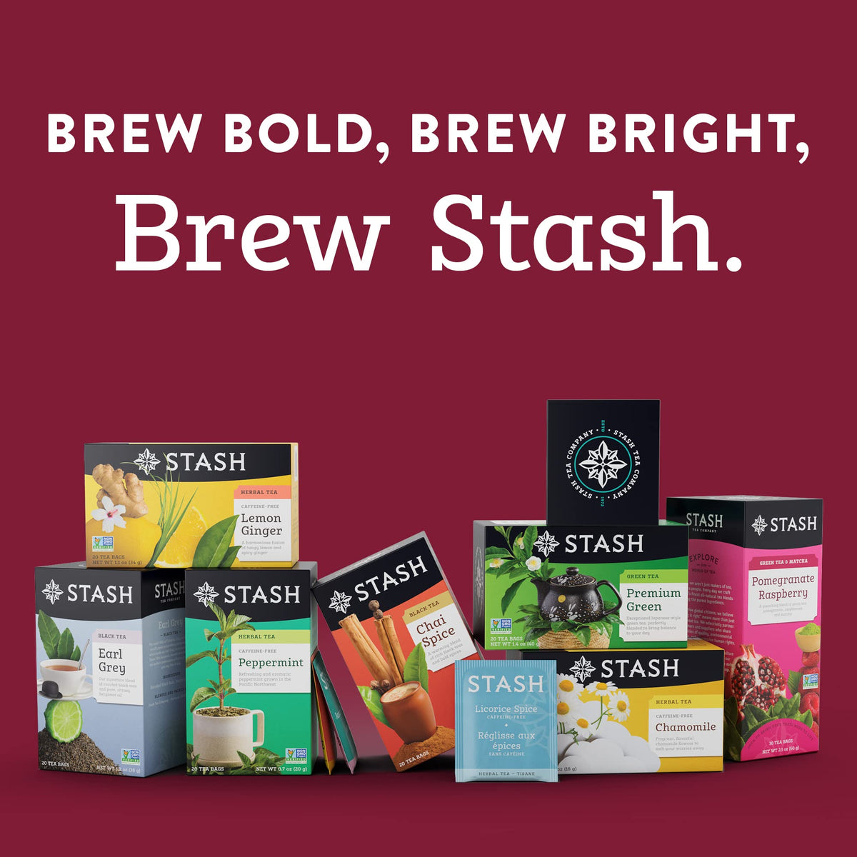 Stash Tea Holiday Chai Black Tea, Box of 100 Tea Bags