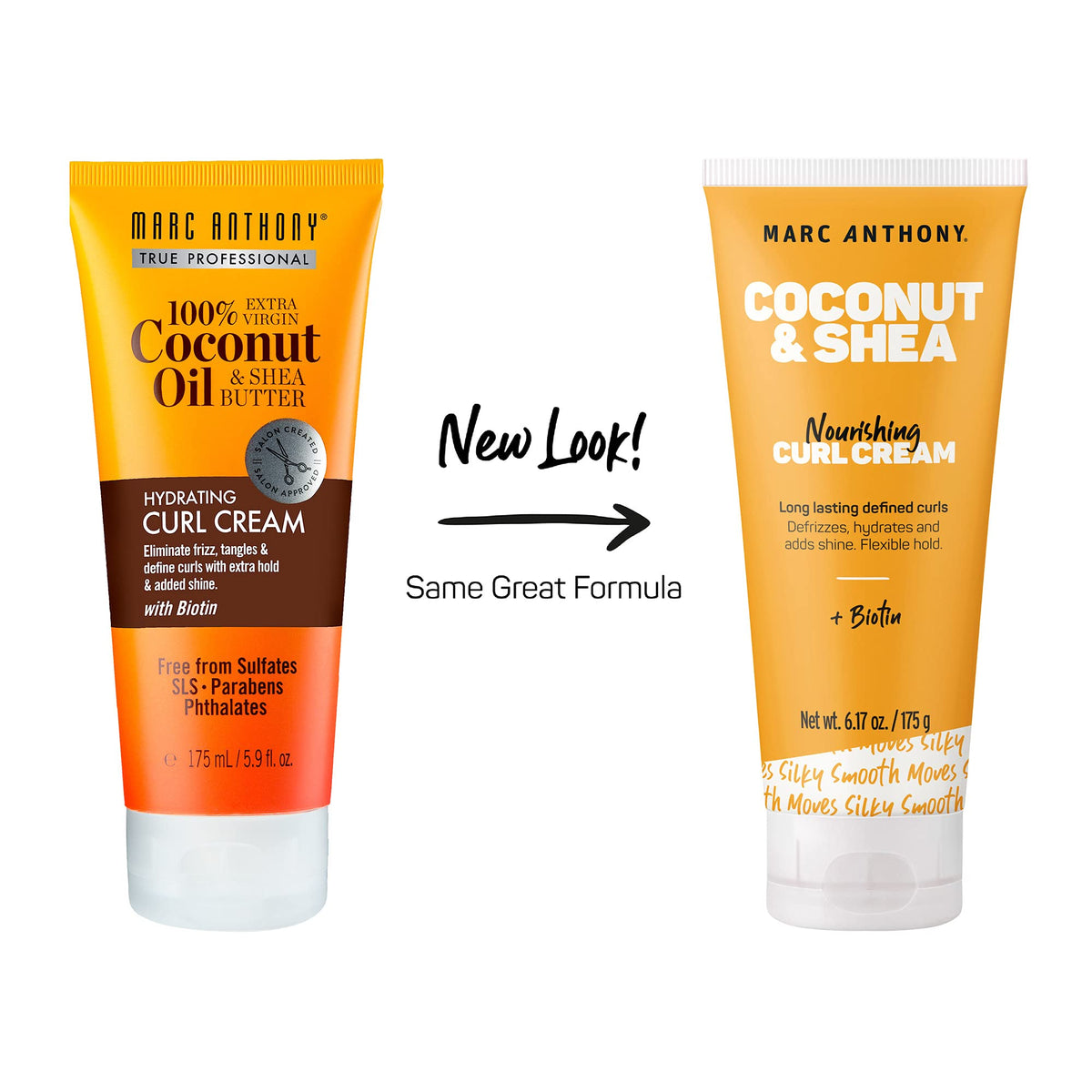 Marc Anthony Coconut Oil Curl Cream 5.9 Ounce (174ml) (3 Pack)