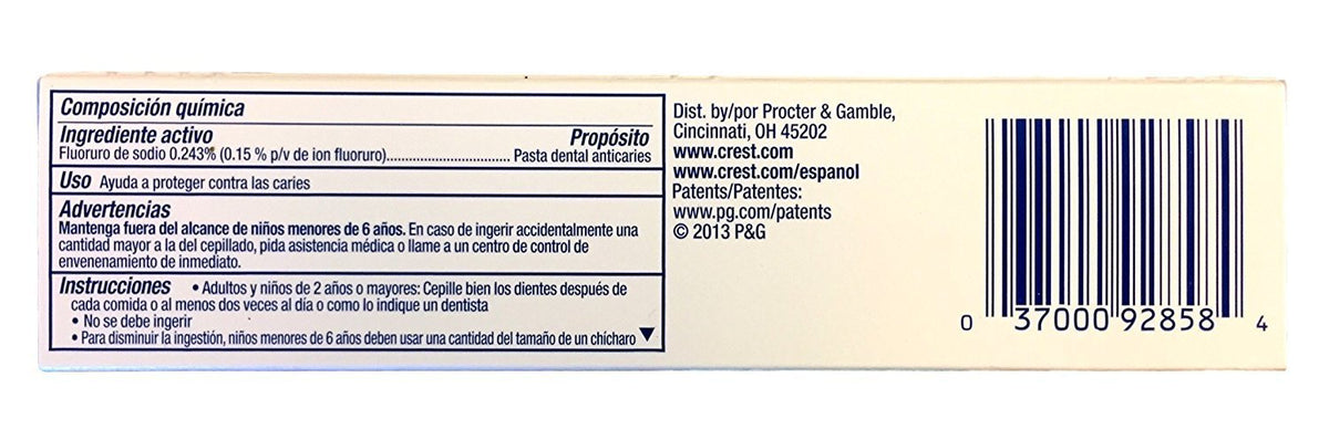 Crest Complete Multi-Benefit Whitening + Scope Minty Fresh Flavor Toothpaste 2.7 Oz, Pack of 3
