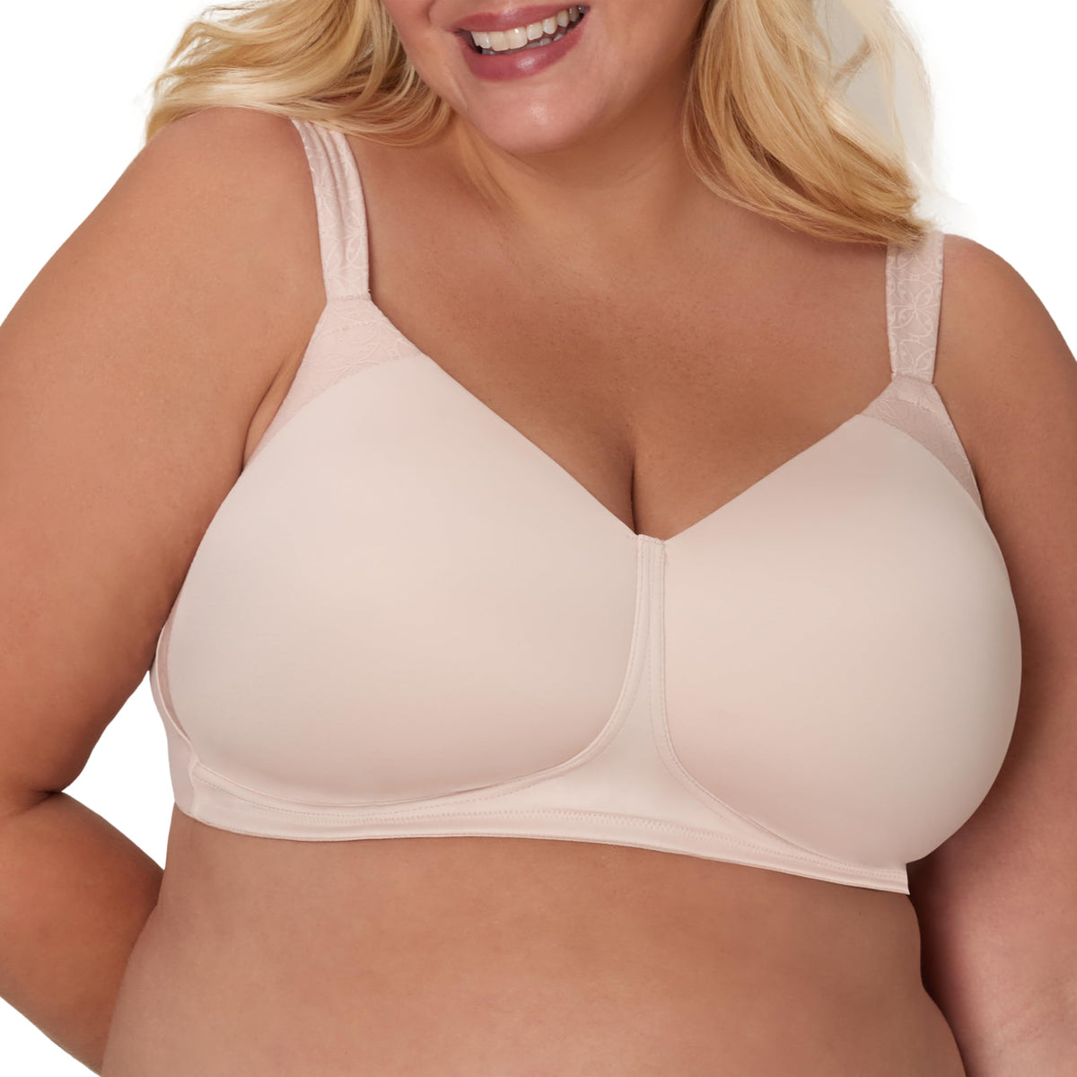 Playtex Secrets Women's Perfectly Smooth Full-Coverage Wireless T-Shirt Bra for Full Figures
