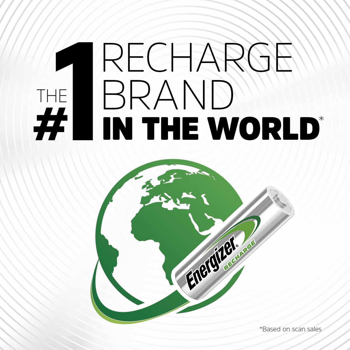 Energizer Rechargeable AA Batteries, Recharge Universal AA Battery Pre-Charged, 4 Count