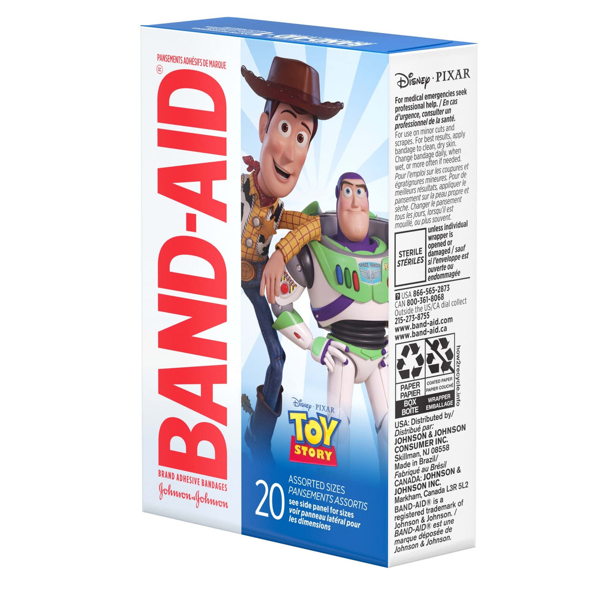 Band-Aid Disney/Pixar Toy Story 4 Assorted Sizes Adhesive Bandages (Pack of 2)