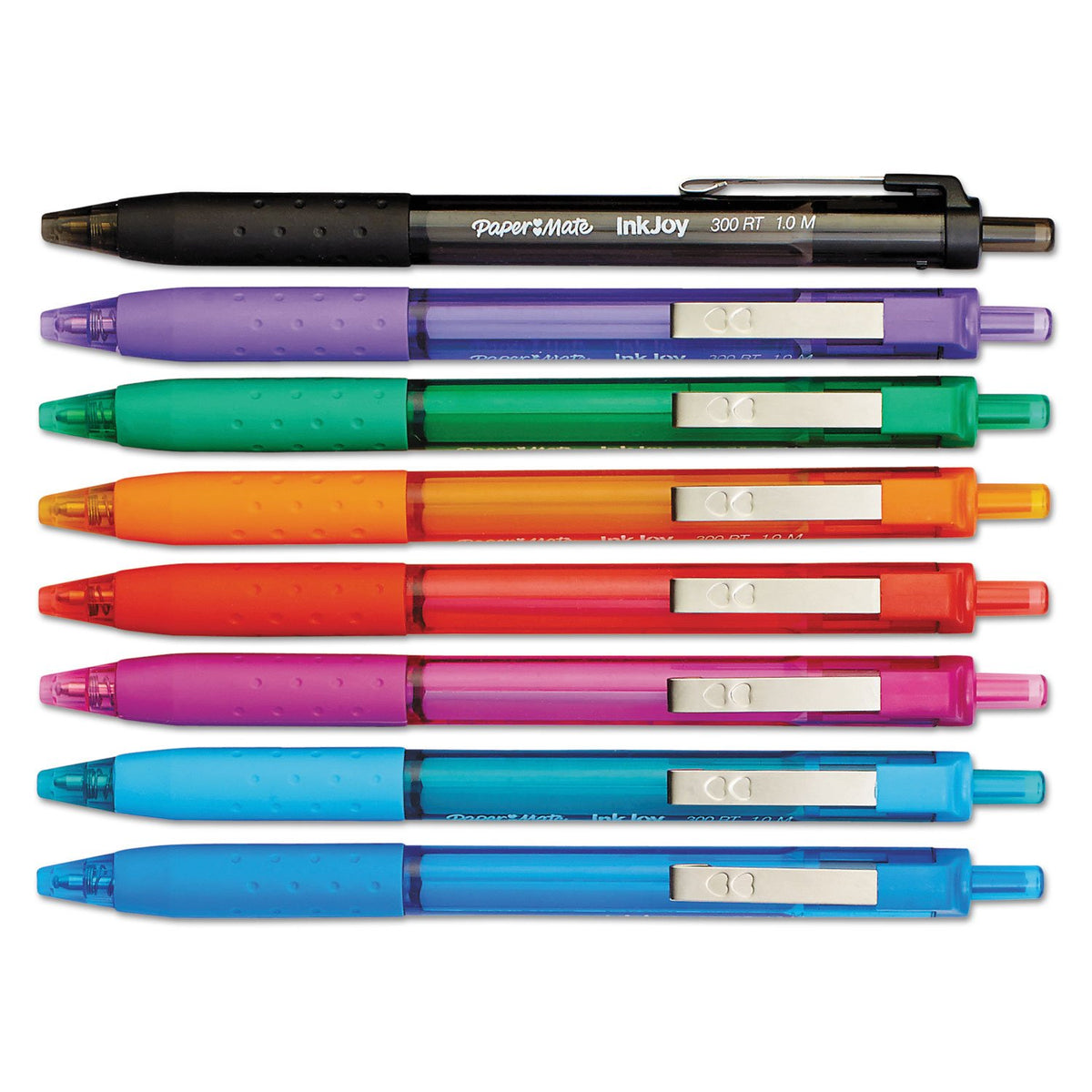 PAPER MATE 1945926 Inkjoy 300 RT Retractable Ballpoint Pen, 1mm, Assorted, 24/Pack