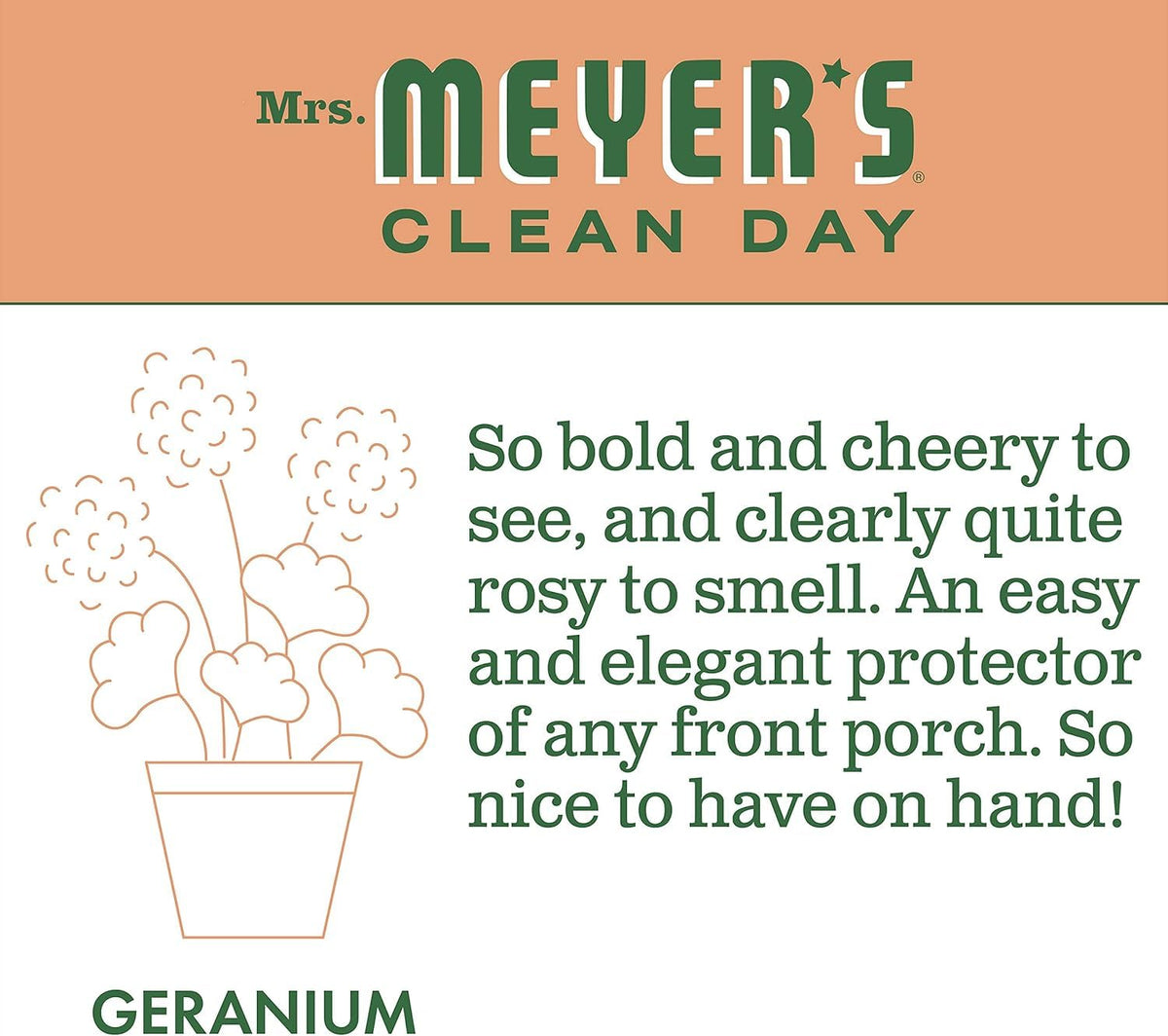 Mrs. MEYER'S Multi-Surface Cleaner Geranium, 16 OZ. (Pack of 3)