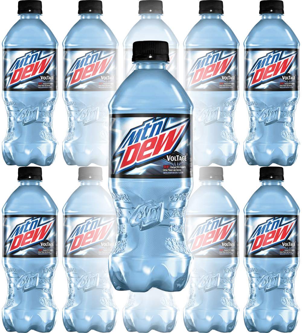 Mountain Dew Voltage, 20oz Bottles (Pack of 10, Total of 200 Fl Oz)