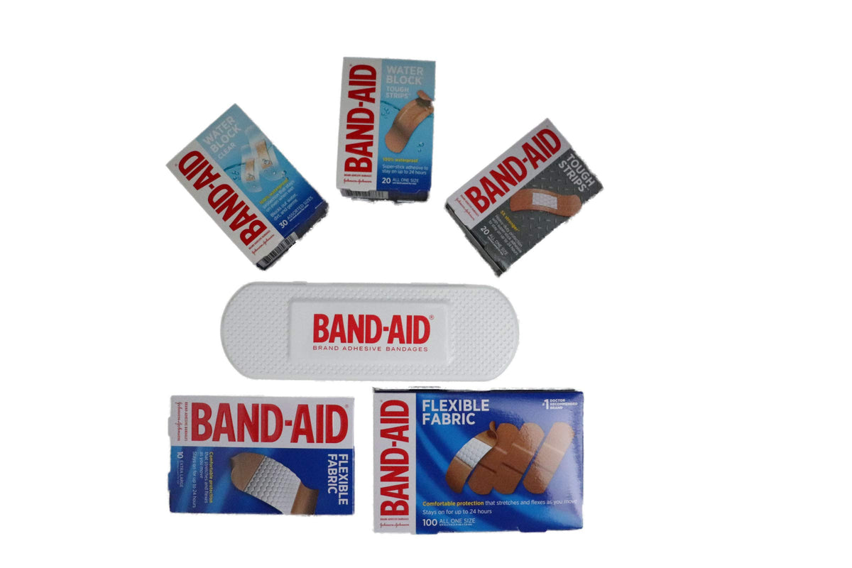 Band-Aid Adhesive Bandages 188Count of Tough Strips Includes Handy Case for Travel Use,, 188Count ()
