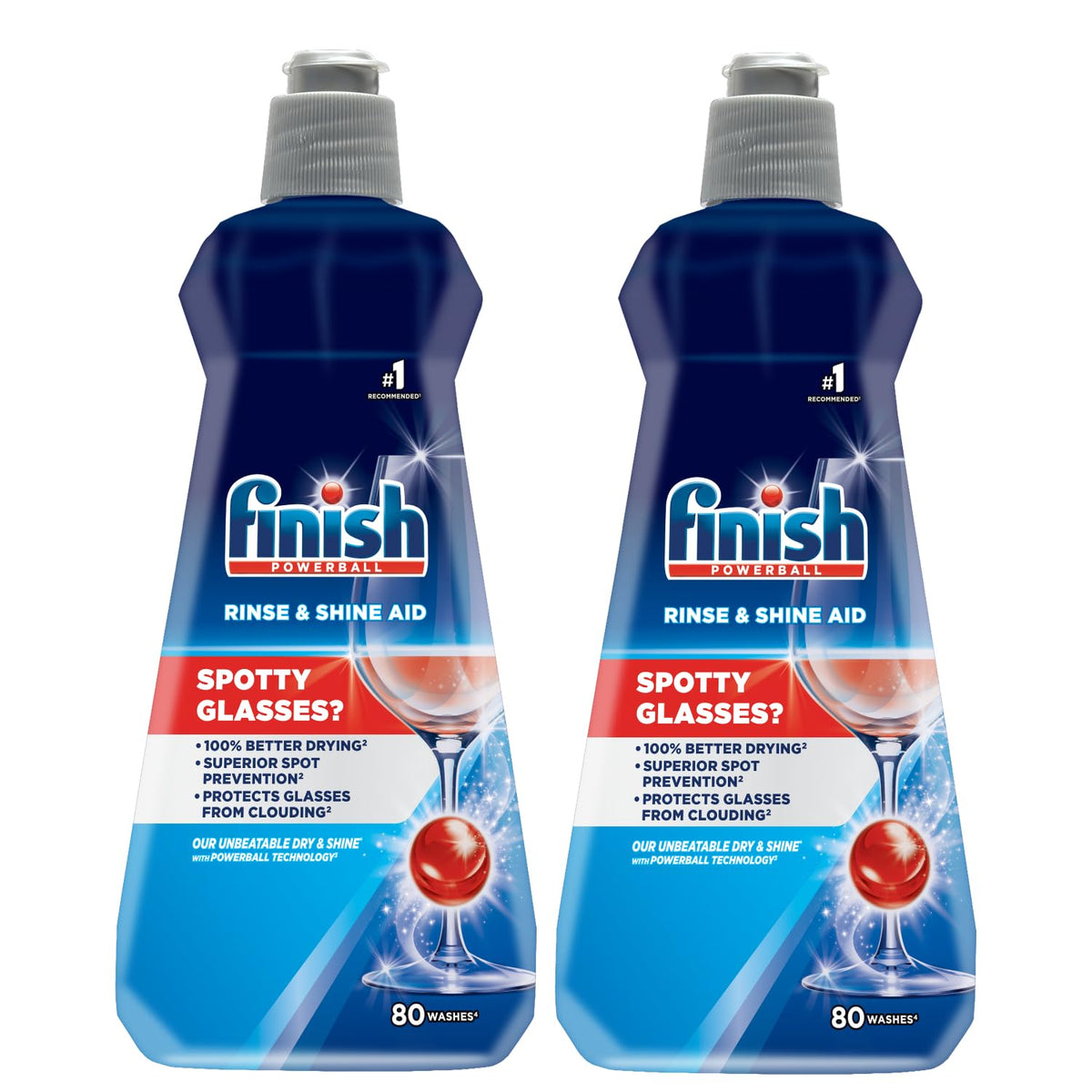Finish Rinse Aid, Shine & Dry- 400 ml (Pack of 2)