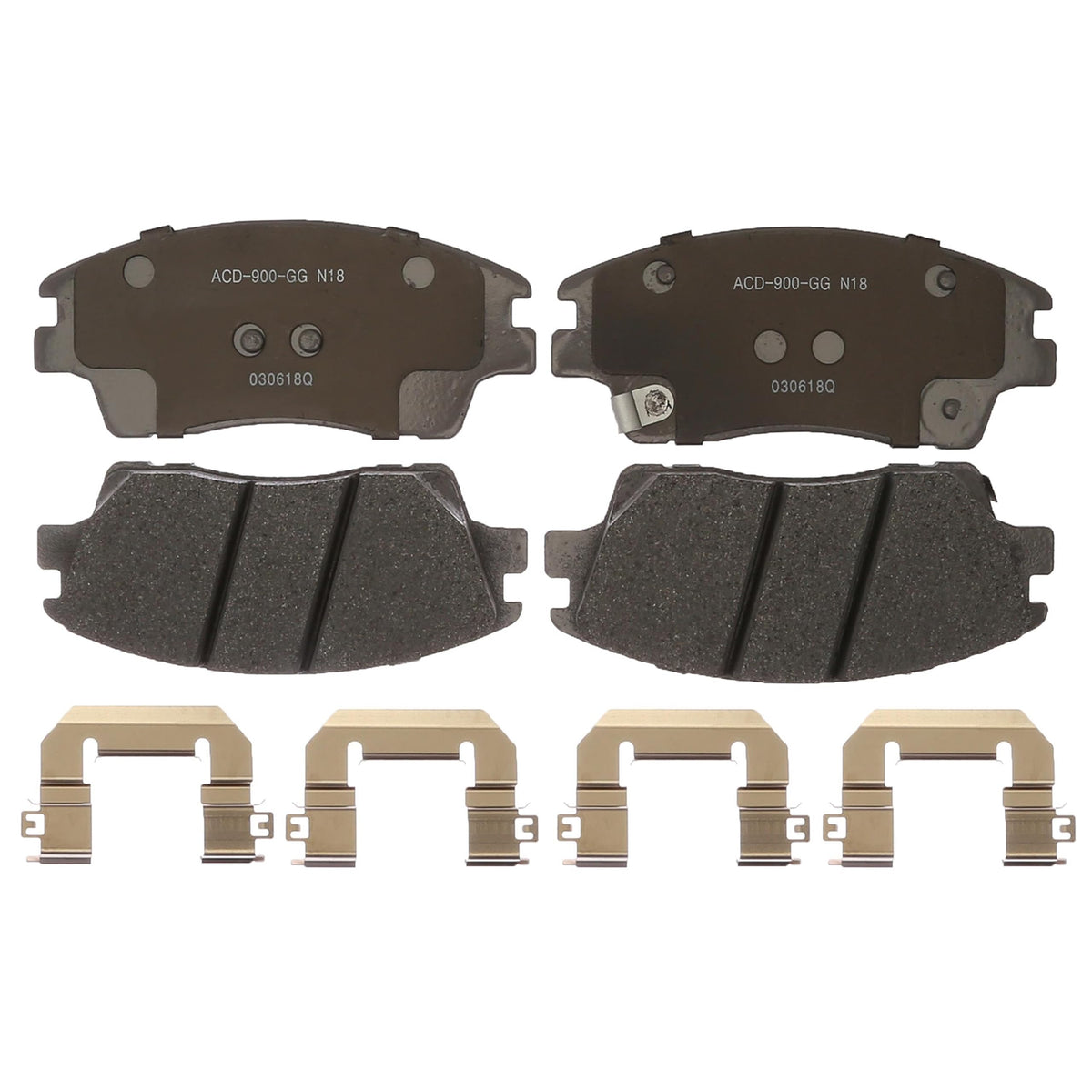 ACDelco Silver 14D1847CH Ceramic Front Disc Brake Pad Set
