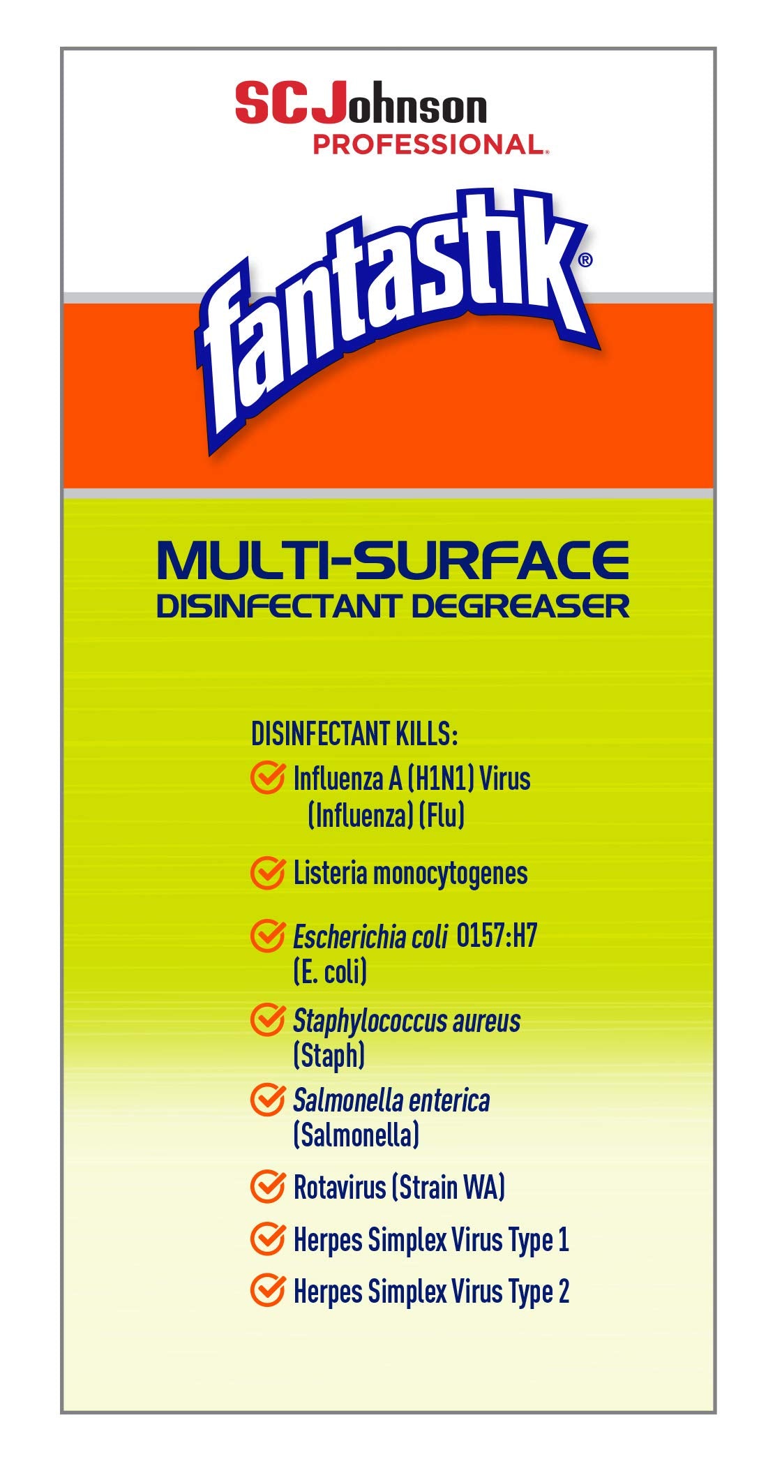 SC Johnson Professional, Fantastik Multi-Surface Cleaner & Disinfectant Spray Bottle, 32 Oz, Pack of 8